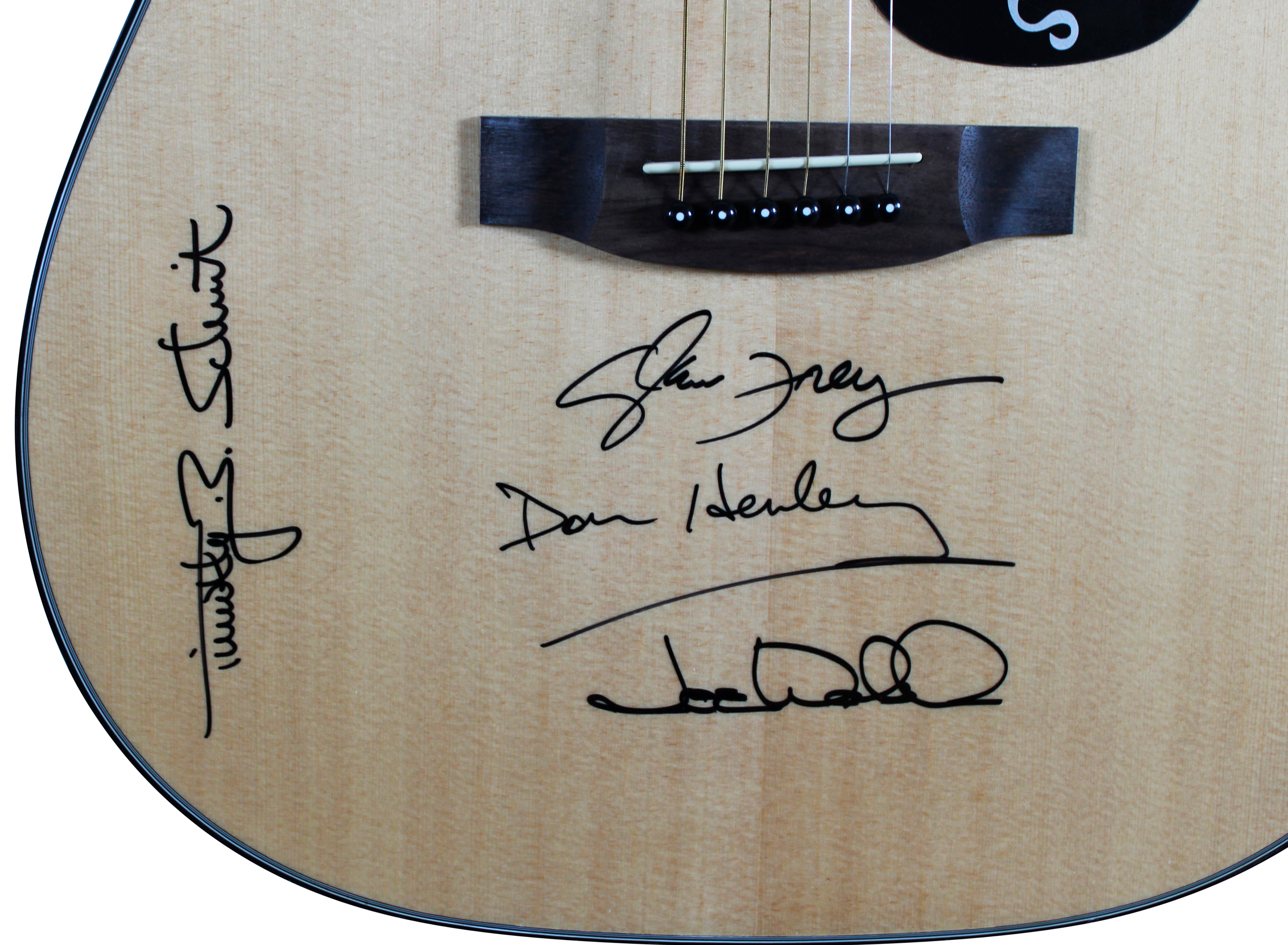 The Eagles (4) Henley, Frey, Walsh & Schmit Signed Takamine Acoustic Guitar JSA