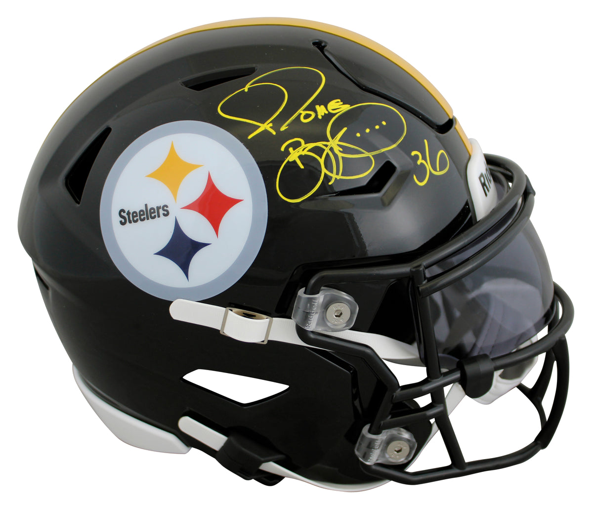 Steelers Jerome Bettis Authentic Signed Speed Flex Midi Helmet BAS Witnessed