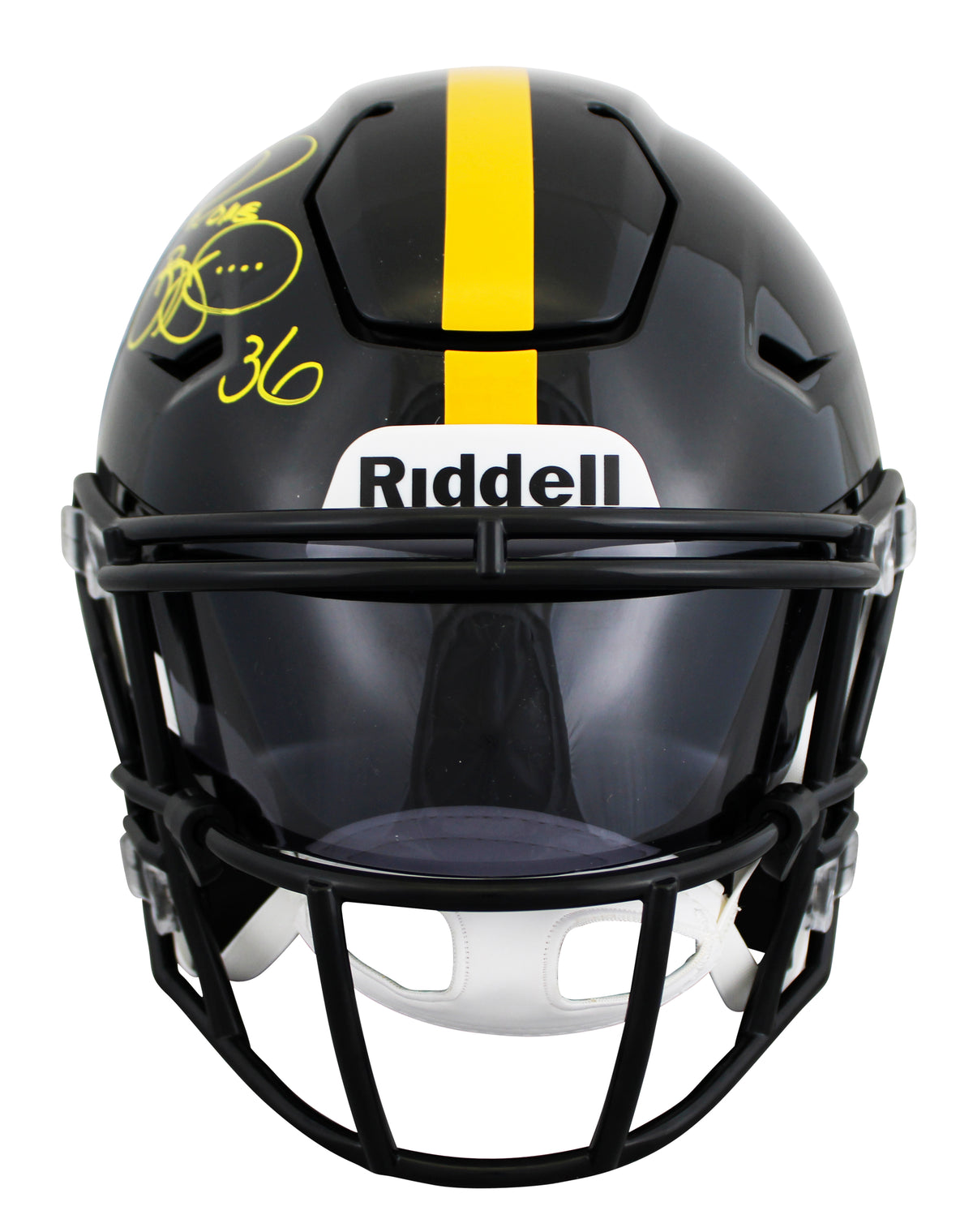Steelers Jerome Bettis Authentic Signed Speed Flex Midi Helmet BAS Witnessed