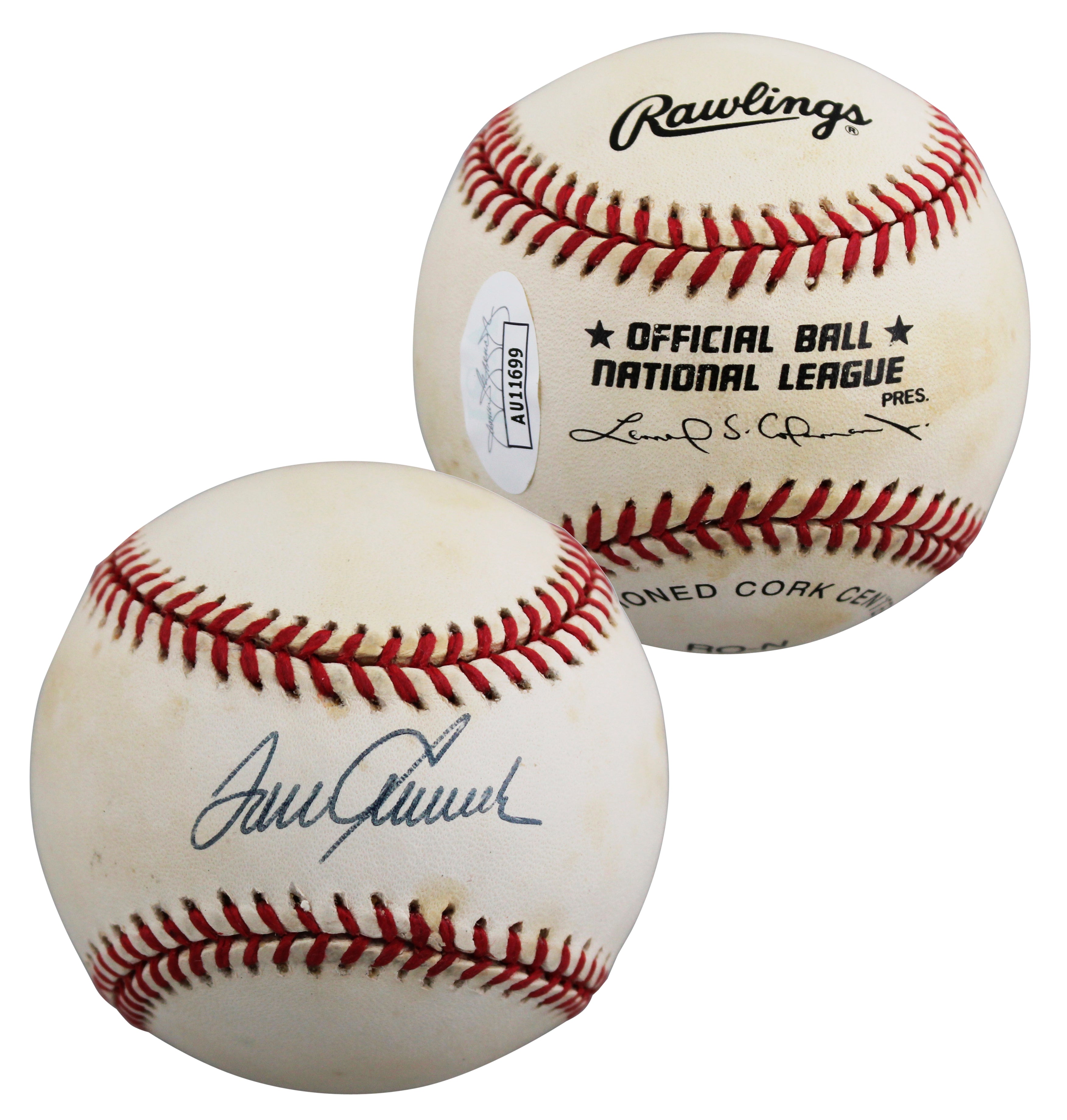 Mets Tom Seaver Authentic Signed Leonard Coleman ONL Baseball JSA #AU11699
