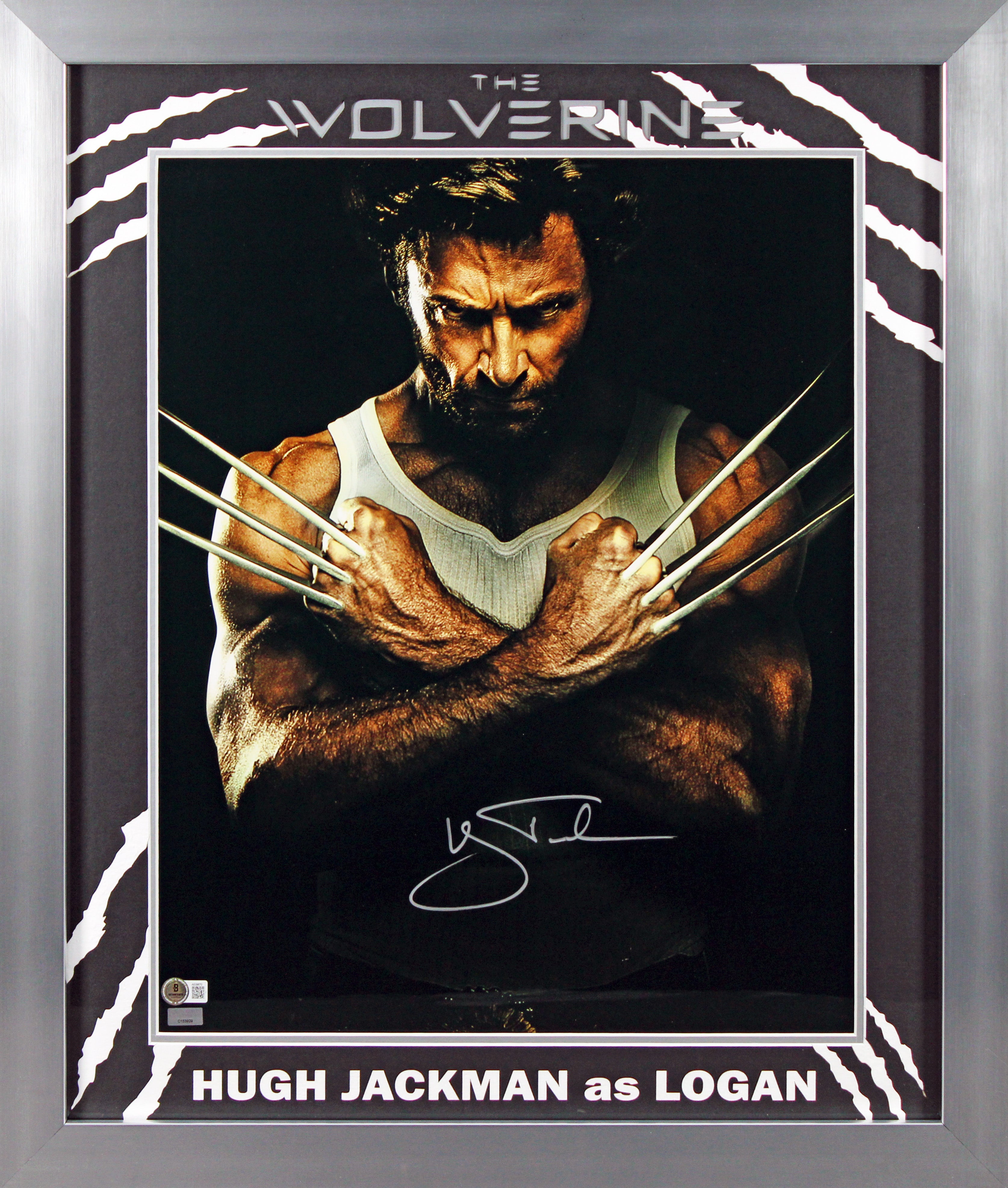 Hugh Jackman X-Men Wolverine Authentic Signed 16x20 Framed Photo BAS LOA