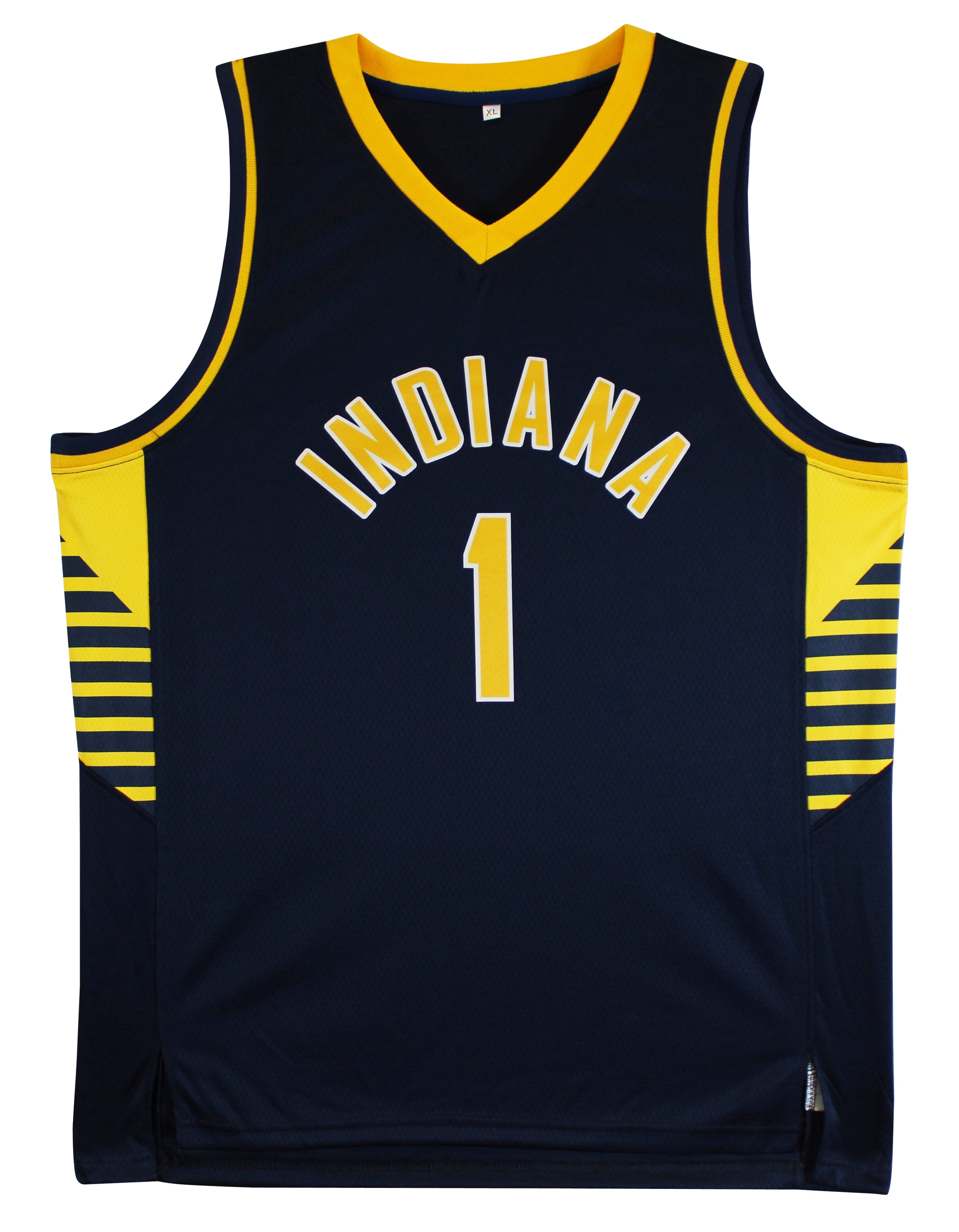 Obi Toppin "Go Pacers!" Authentic Signed Navy Pro Style Jersey BAS Witnessed