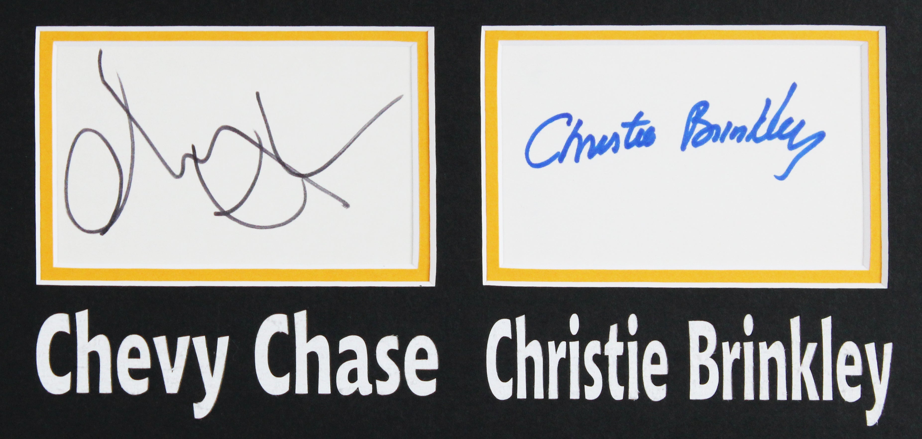 Chevy Chase & Christie Brinkley Vacation Signed Framed Display BAS #AD04920