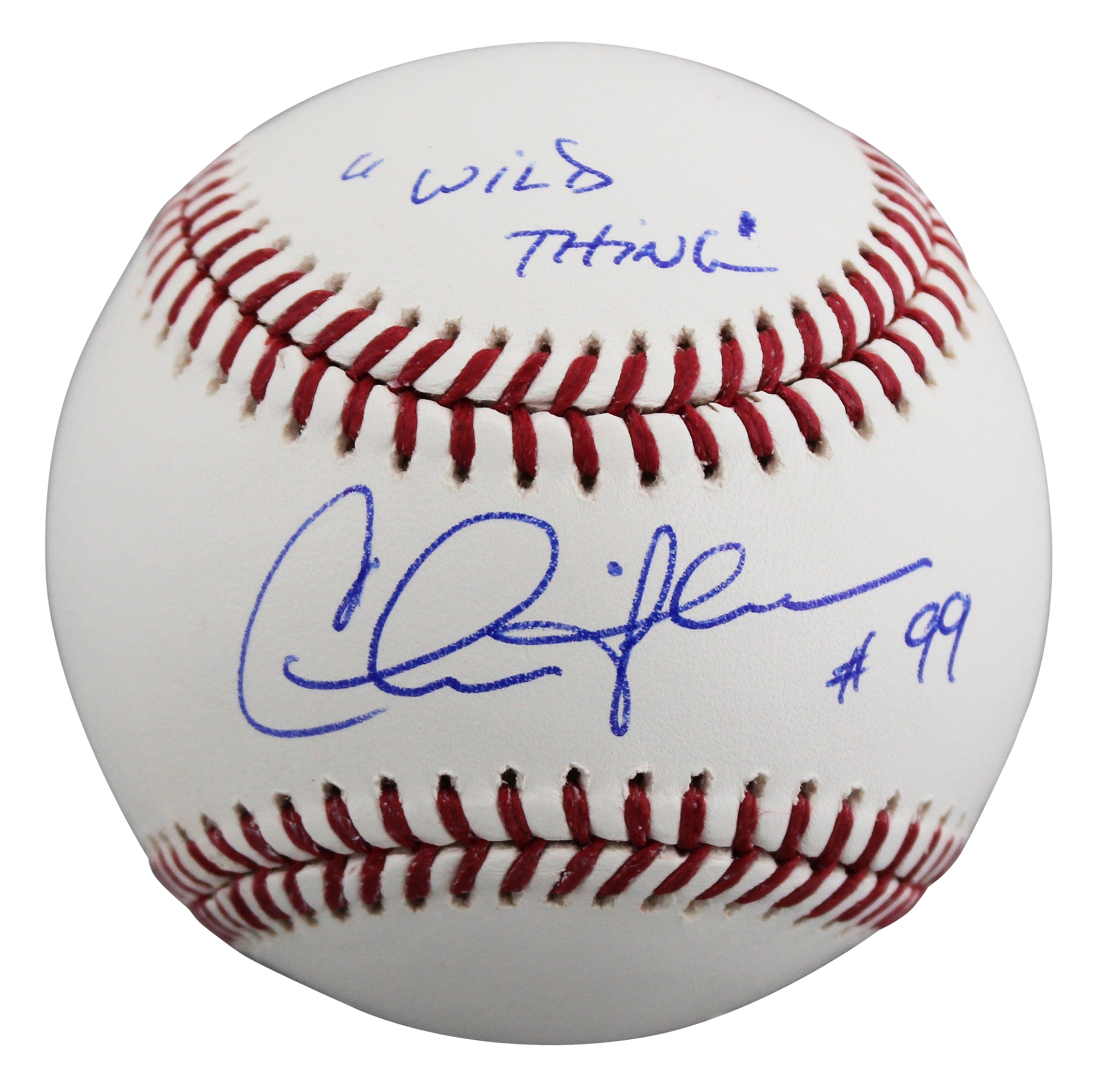 Charlie Sheen Major League "Wild Thing" Signed Baseball W/ Case BAS Witnessed