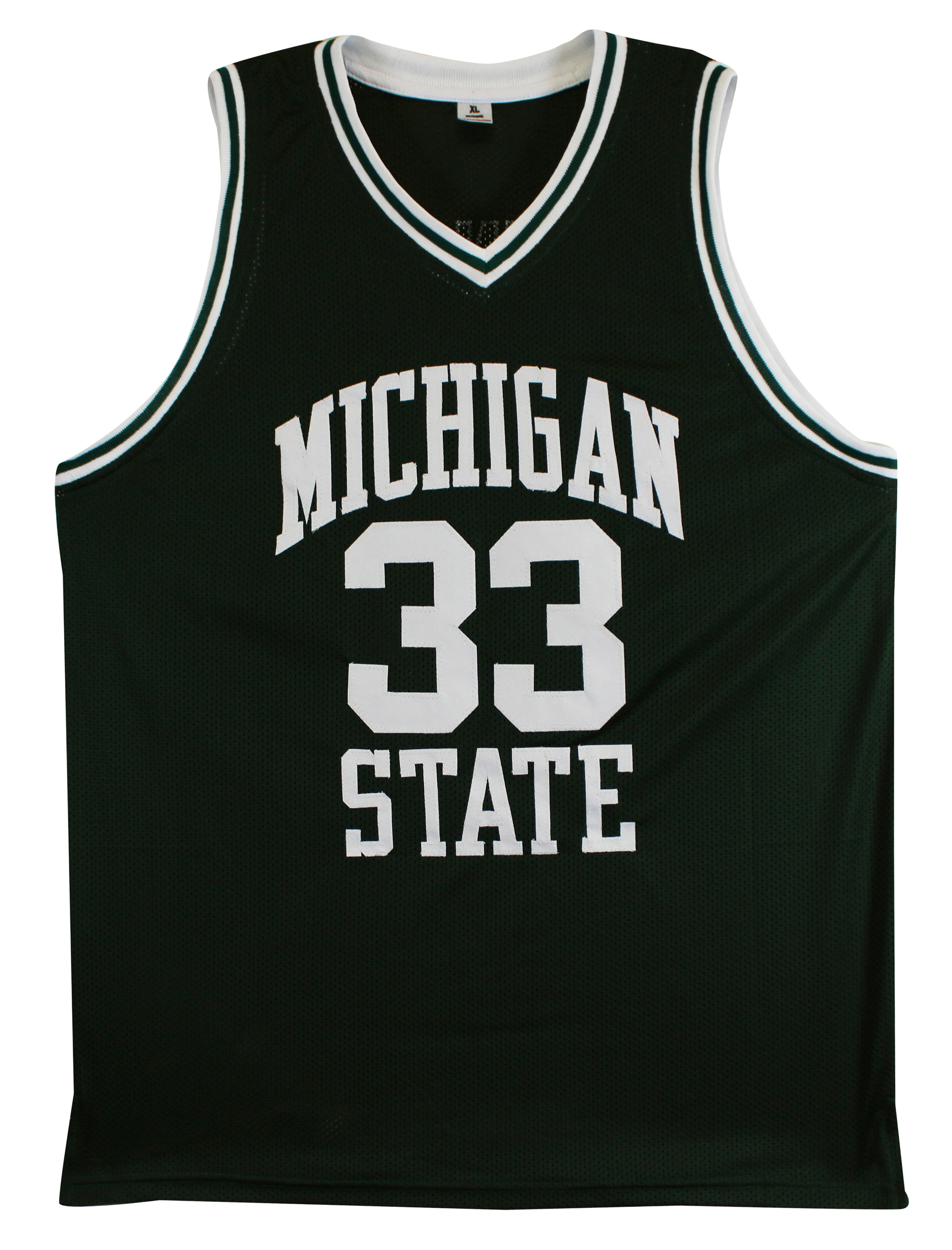 Michigan State Magic Johnson Authentic Signed Green Jersey BAS Witnessed 4