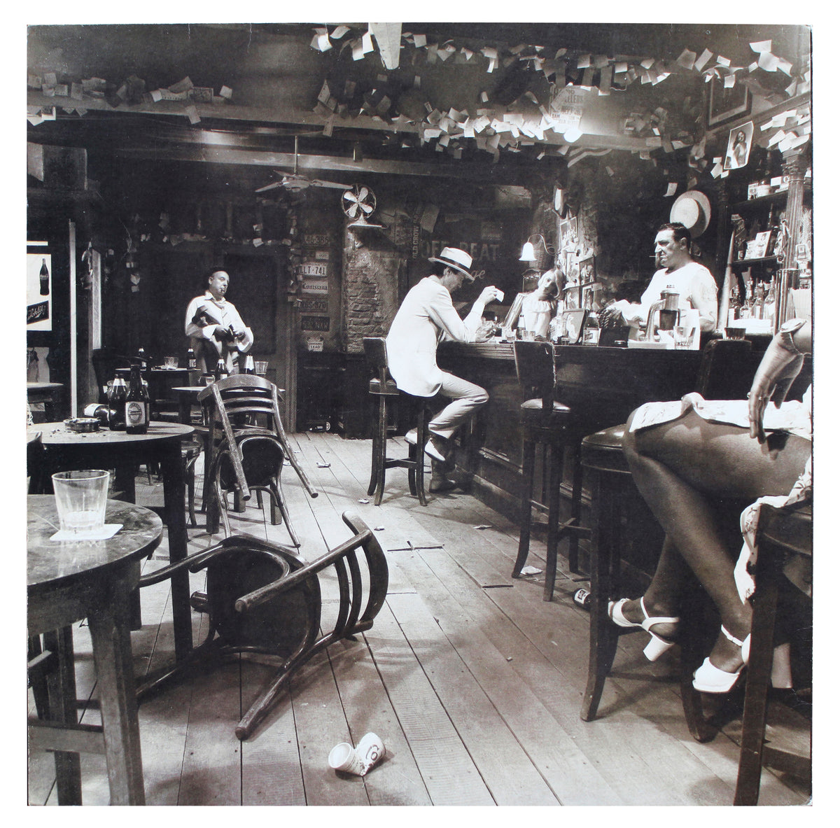 Jimmy Page Led Zeppelin Signed In Through The Out Door Album Cover W/ Vinyl PSA