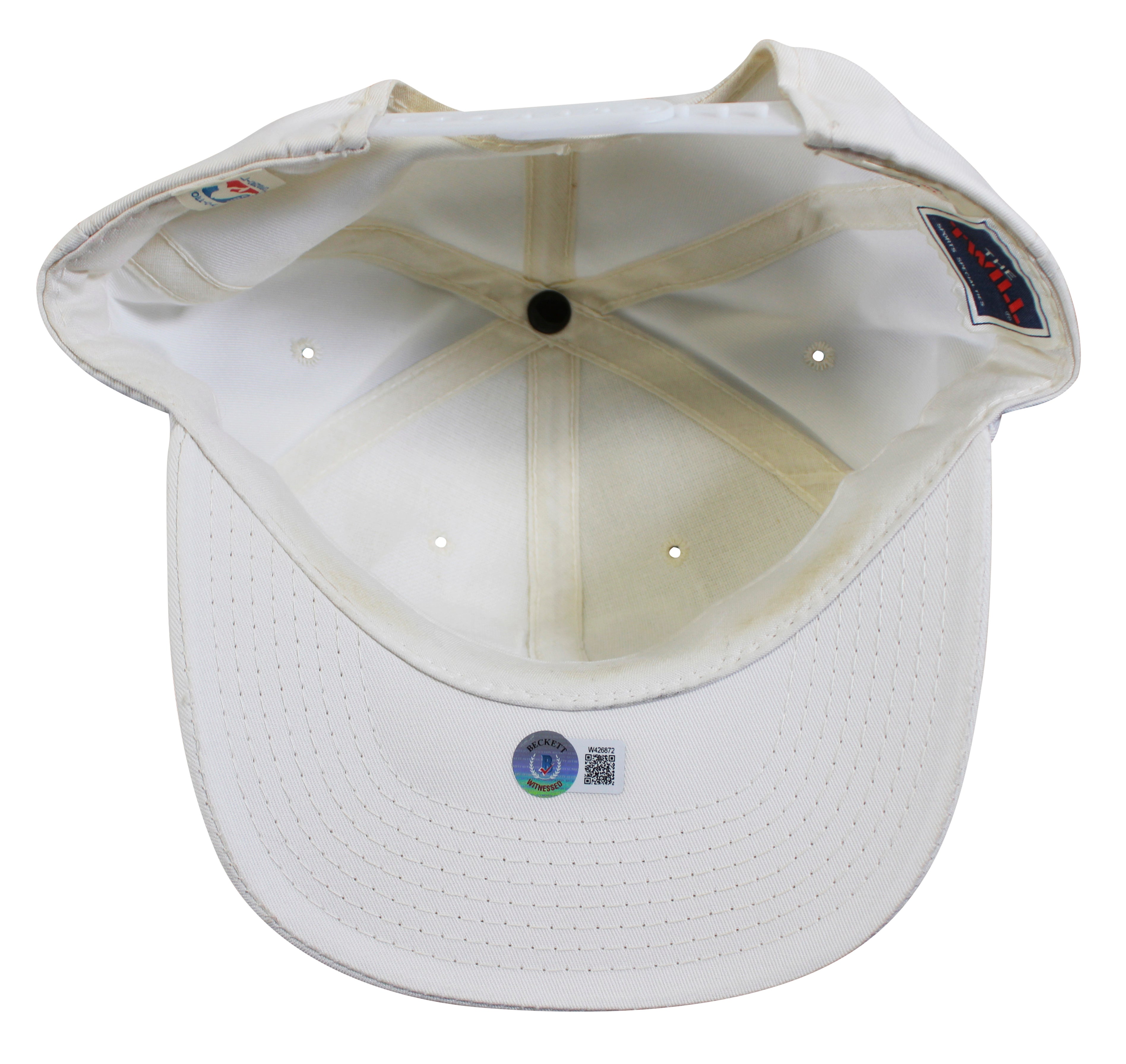 Lakers Magic Johnson & James Worthy Signed 1987-88 NBA Champs Hat BAS W #W426872