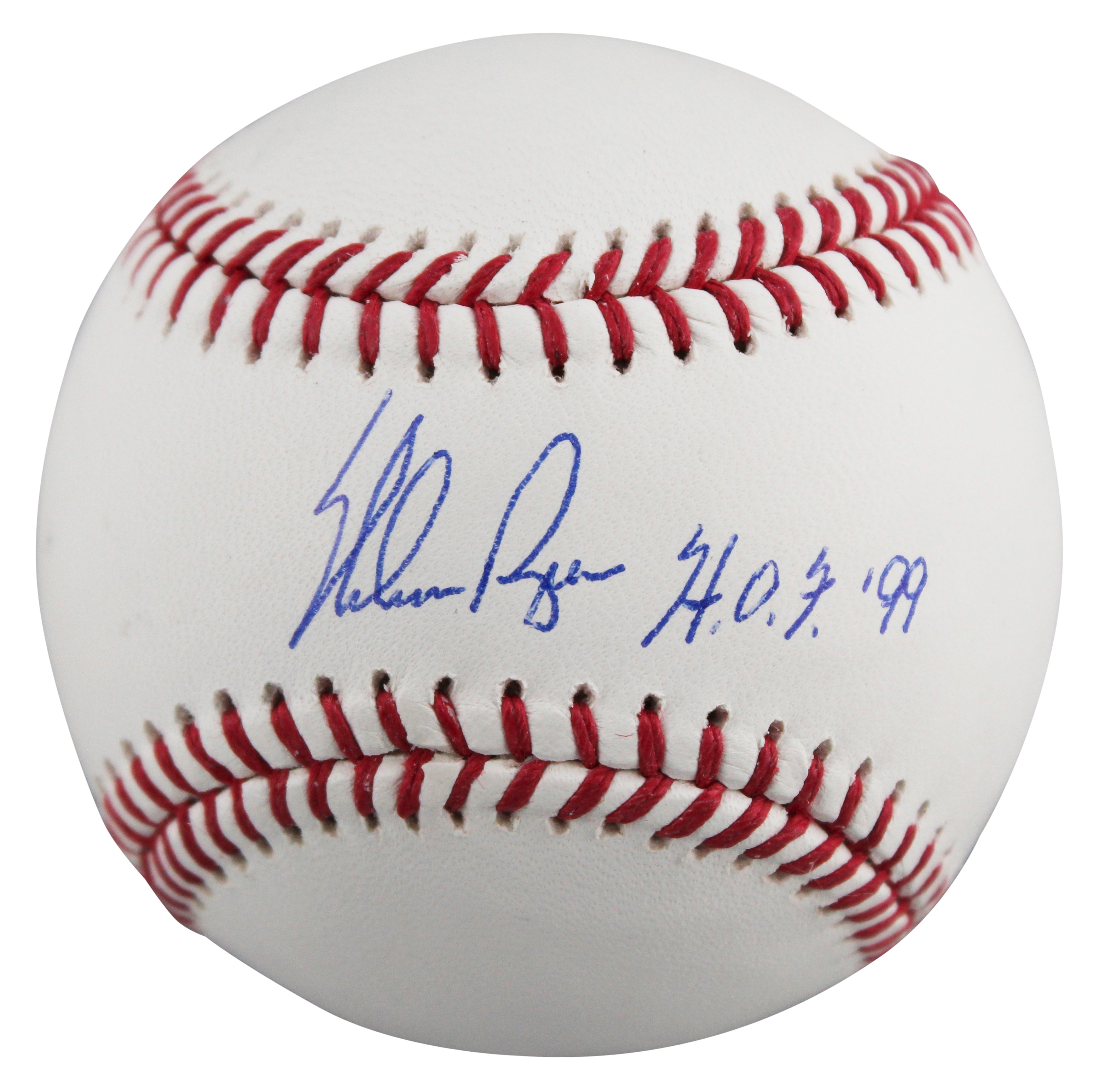Rangers Nolan Ryan "HOF 99" Authentic Signed Robert Manfred Oml Baseball BAS
