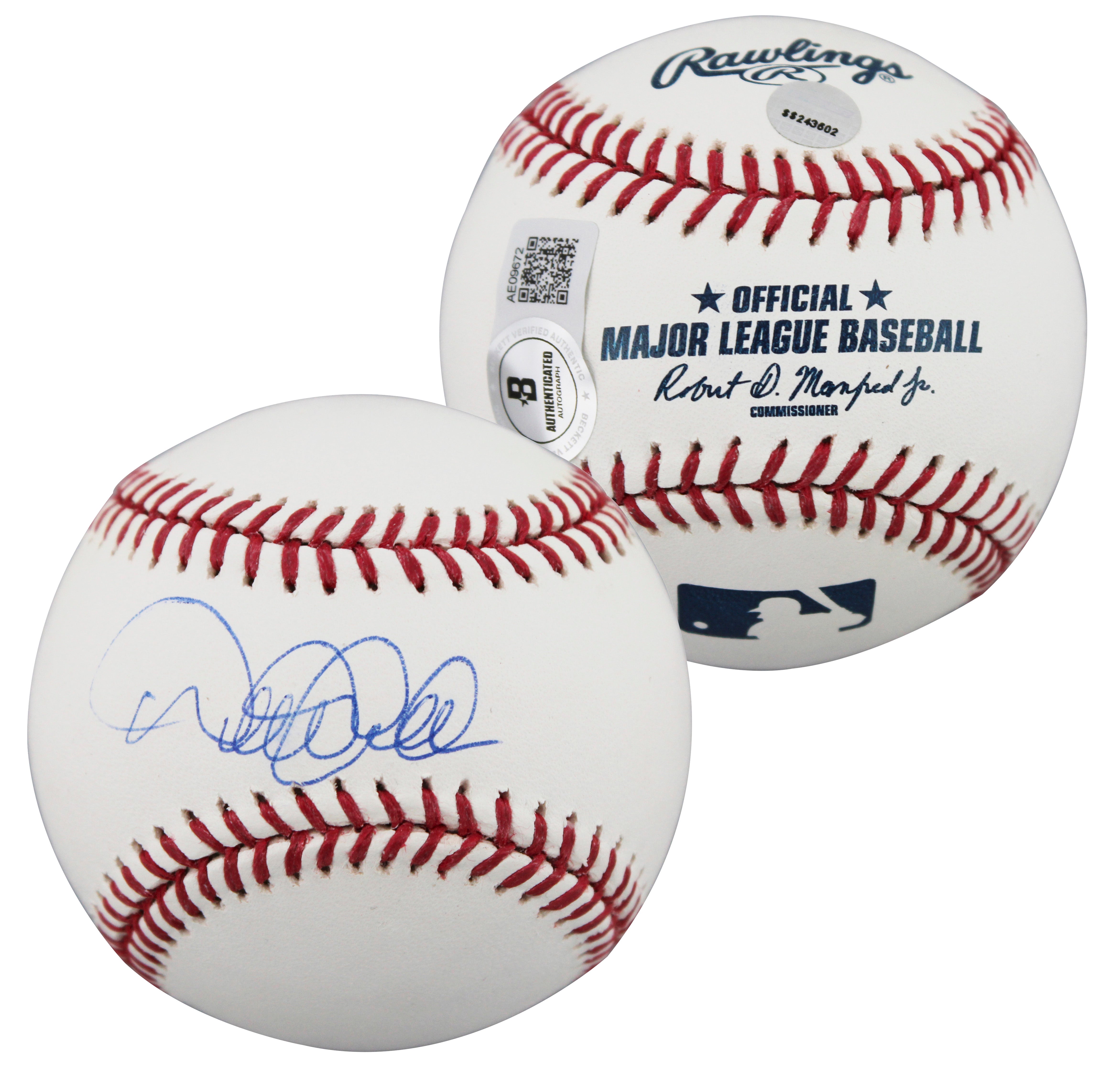 Yankees Derek Jeter Authentic Signed Manfred Oml Baseball BAS #AE09672