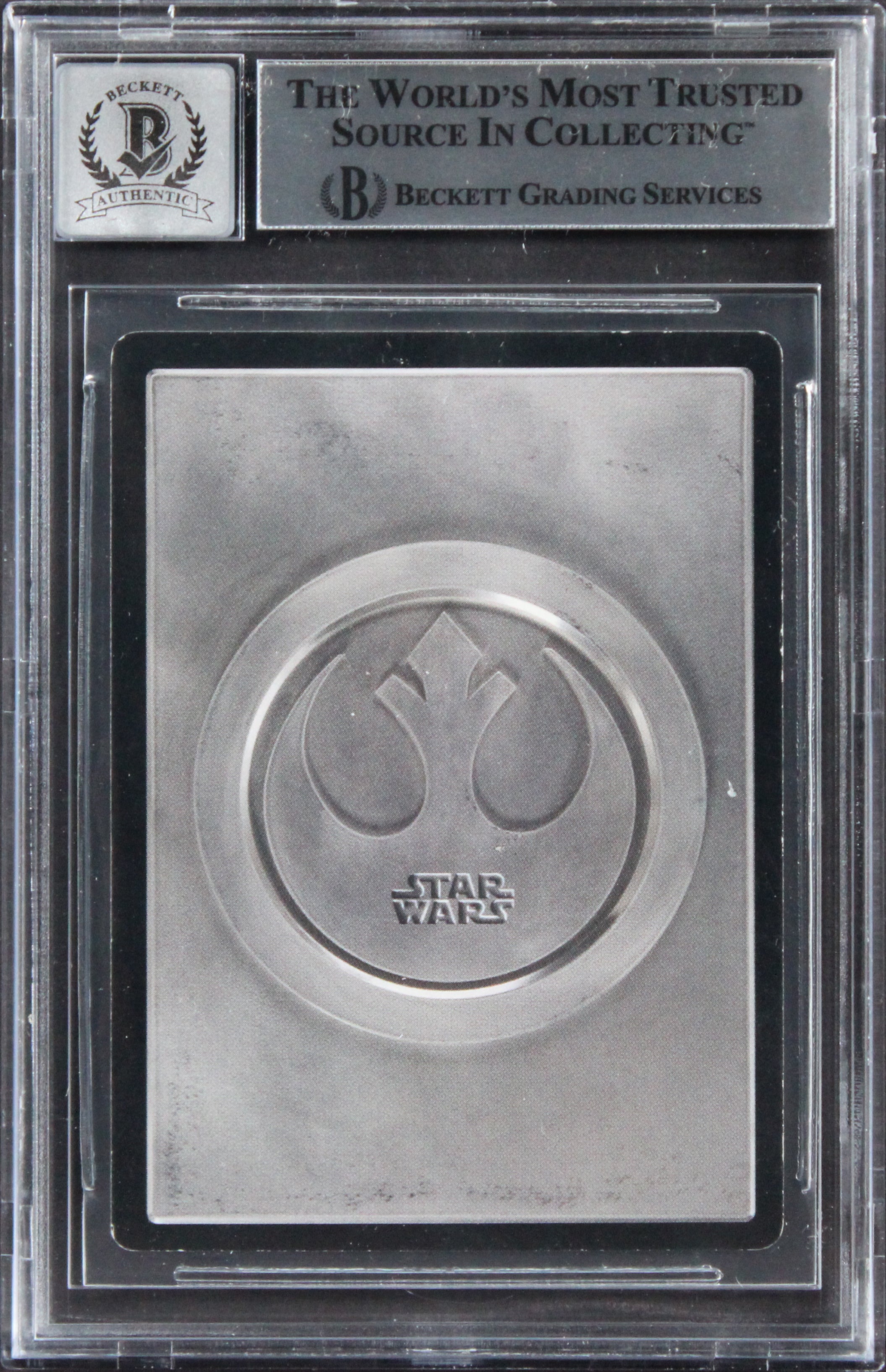 Star Wars (7) Huston +6 Signed 1998 SW Hoth Unlimited Card Auto 10! BAS Slabbed