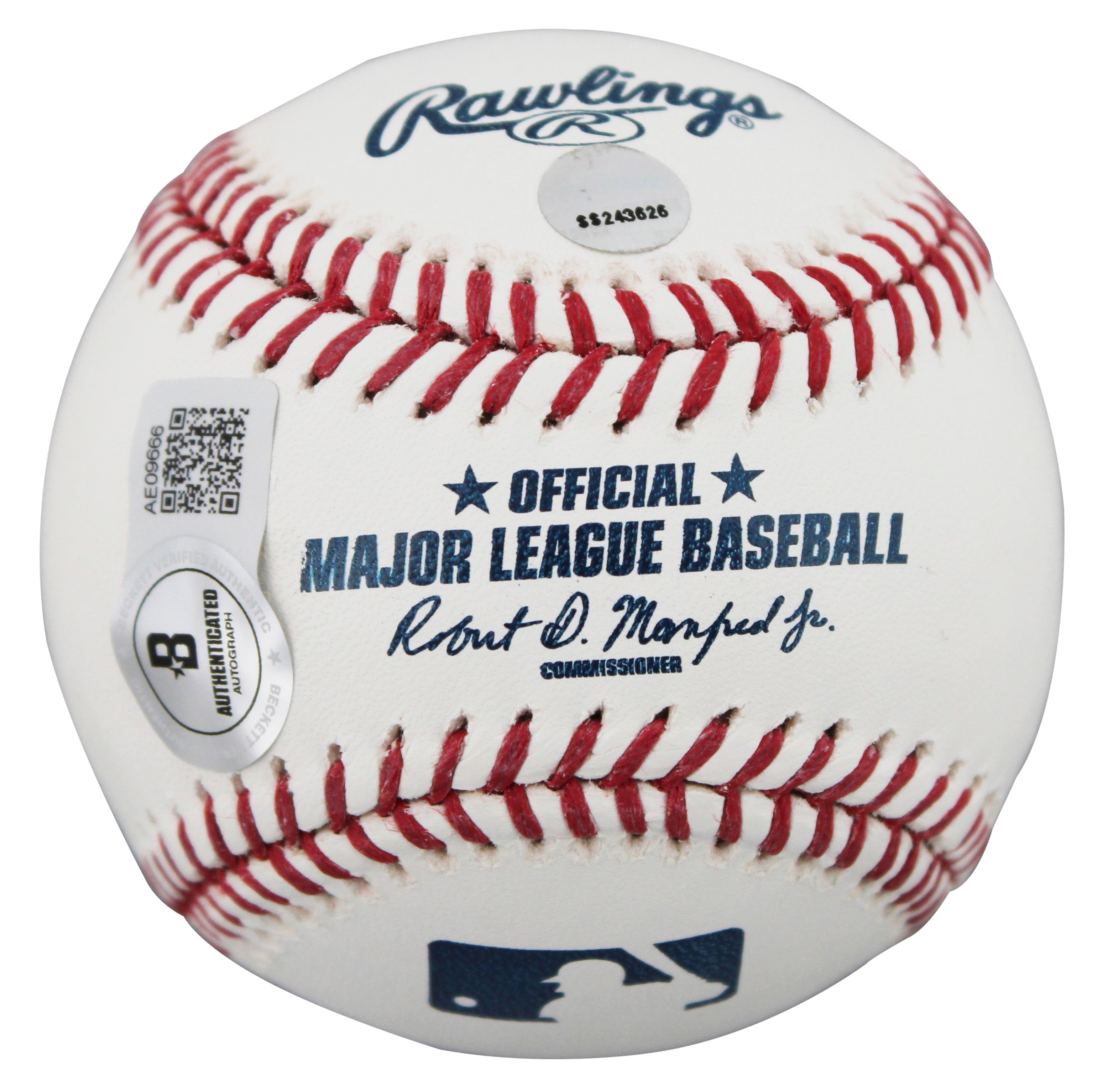 Yankees Derek Jeter Authentic Signed Manfred Oml Baseball BAS #AE09666