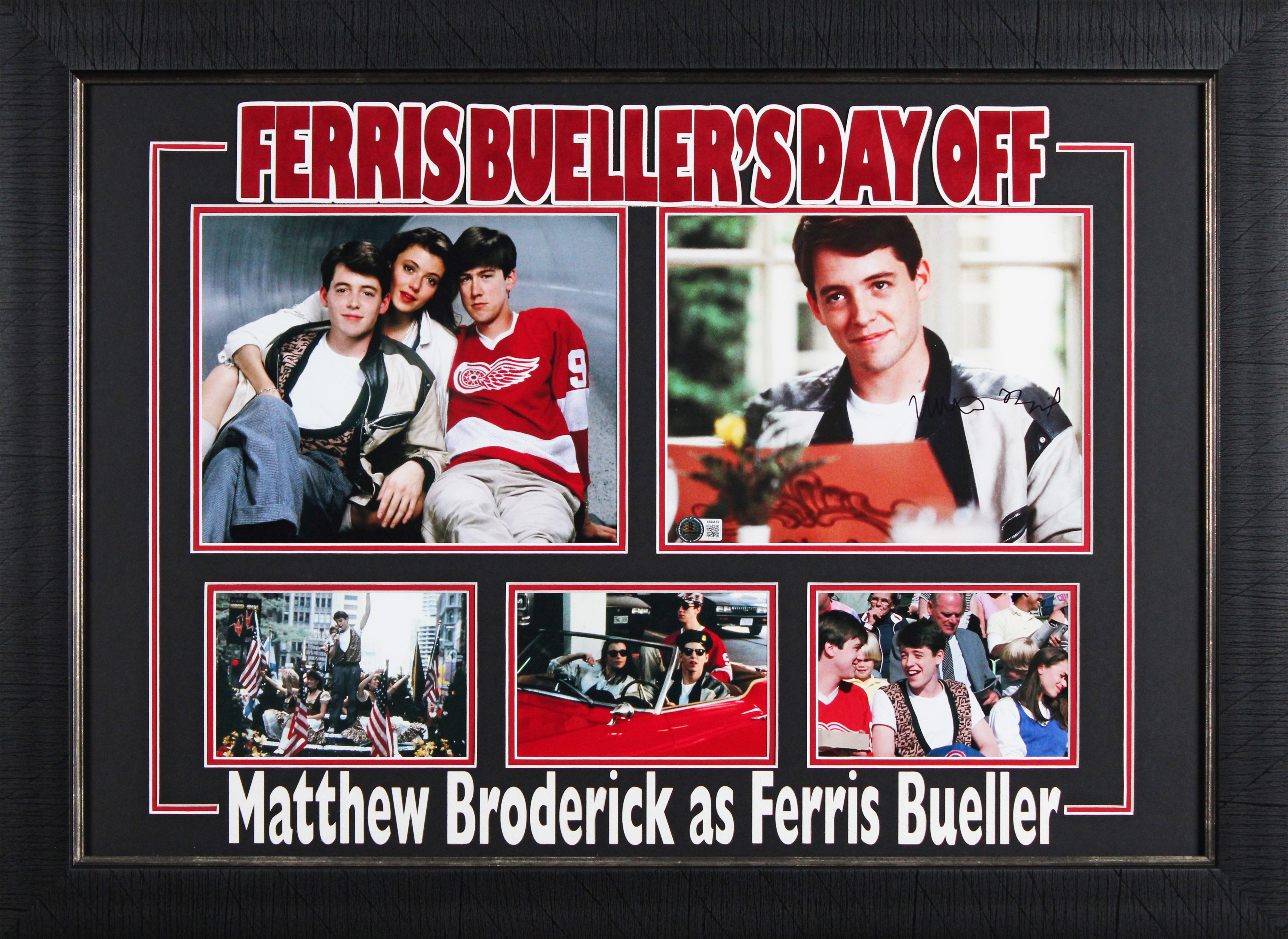 Matthew Broderick Ferris Bueller's Day Off Signed 8x10 Framed Photo BAS #BT04813