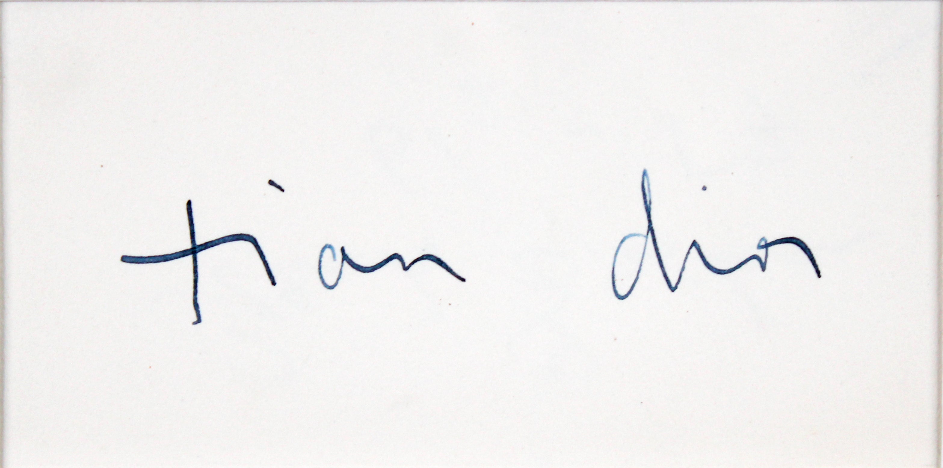 Christian Dior Authentic Signed & Framed 2x4 Cut Signature BAS #AE09503