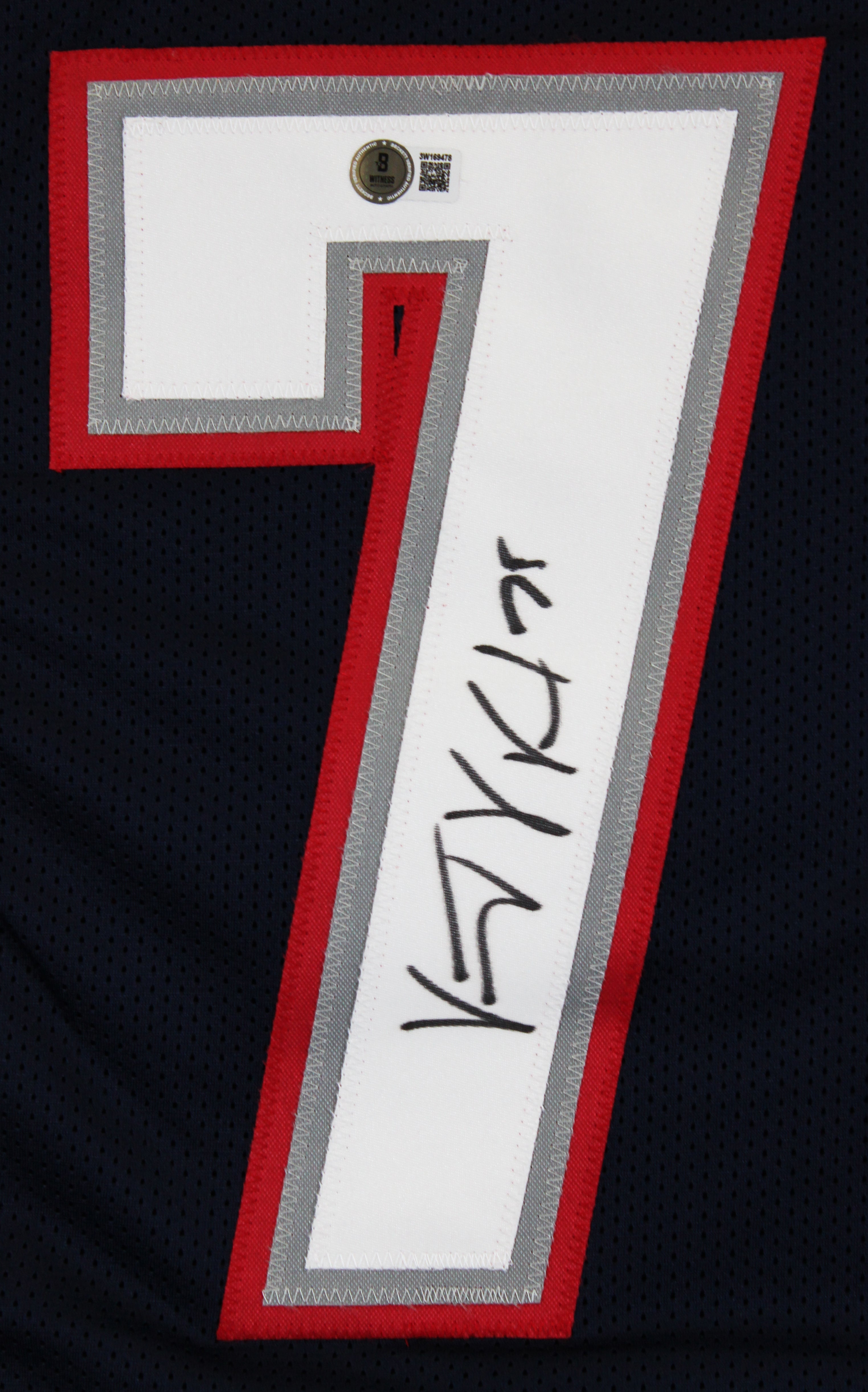 Vince Wilfork Authentic Signed Navy Pro Style Jersey Autographed BAS Witnessed