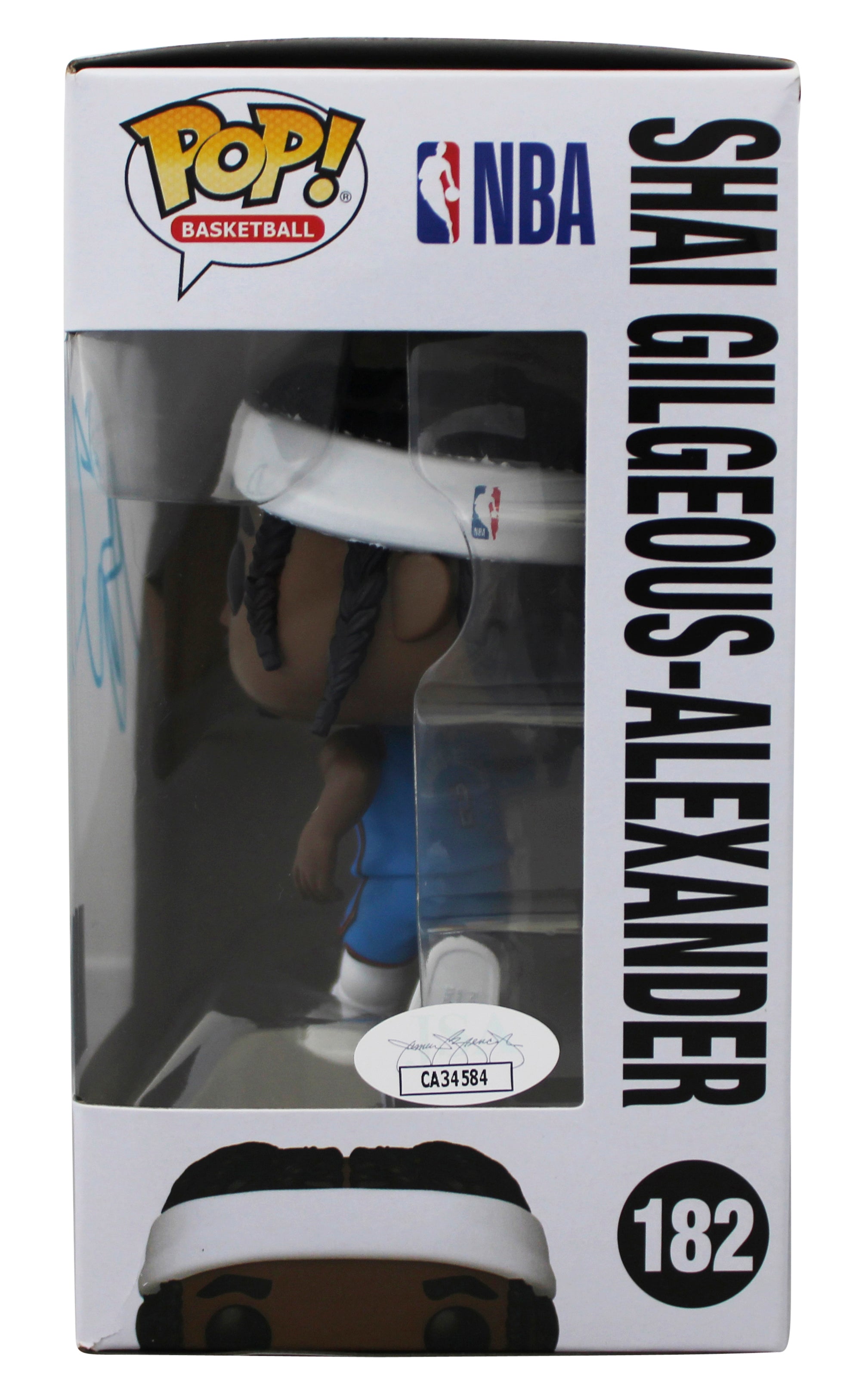 Thunder Shai Gilgeous-Alexander Signed #182 Funko Pop Vinyl Figure JSA #CA34584