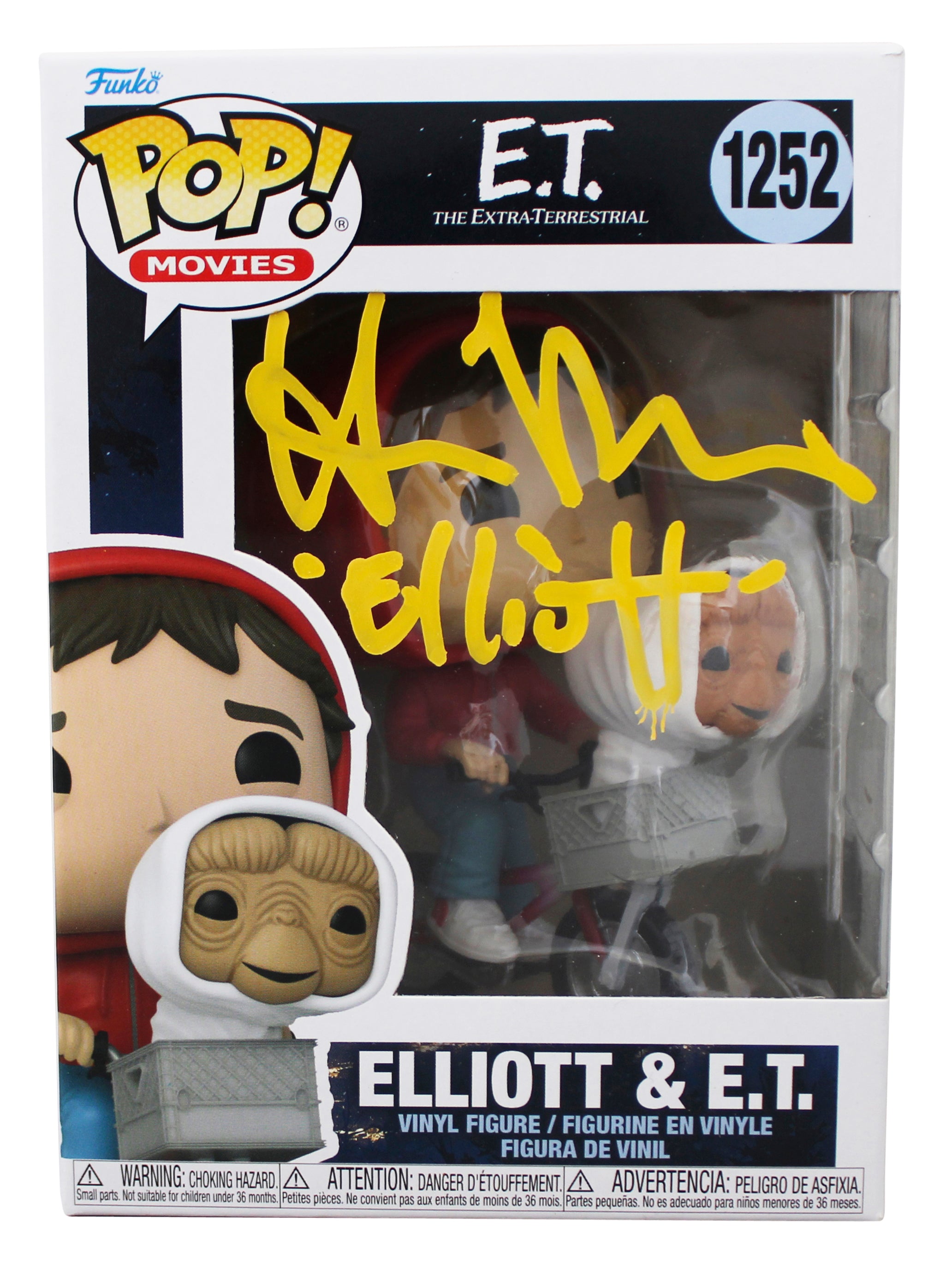 Henry Thomas E.T. "Elliott" Signed #1252 Funko Pop Vinyl Figure BAS Wit #WZ54397