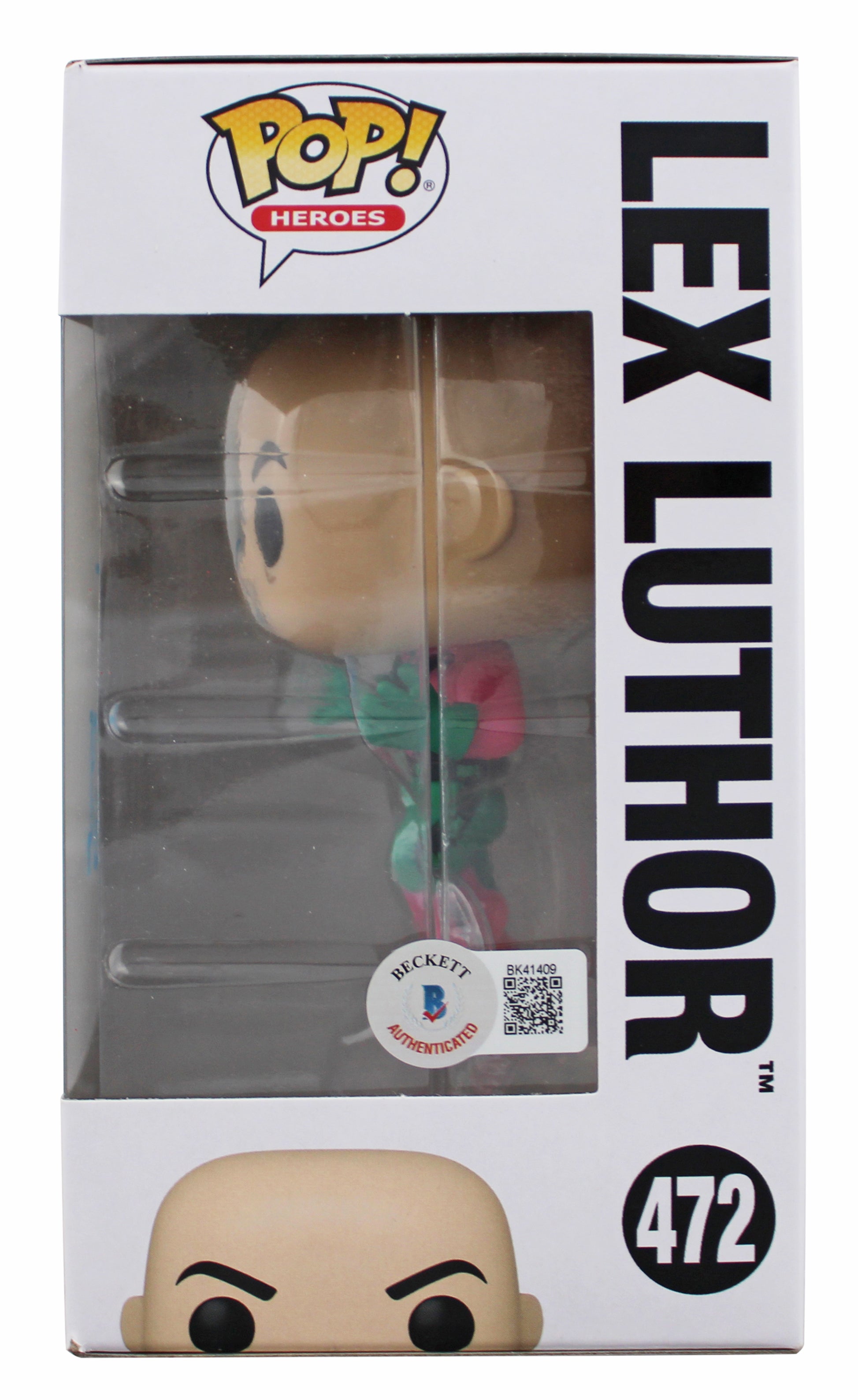 Jesse Eisenberg Lex Luthor Signed #472 Funko Pop Vinyl Figure BAS #BK41409