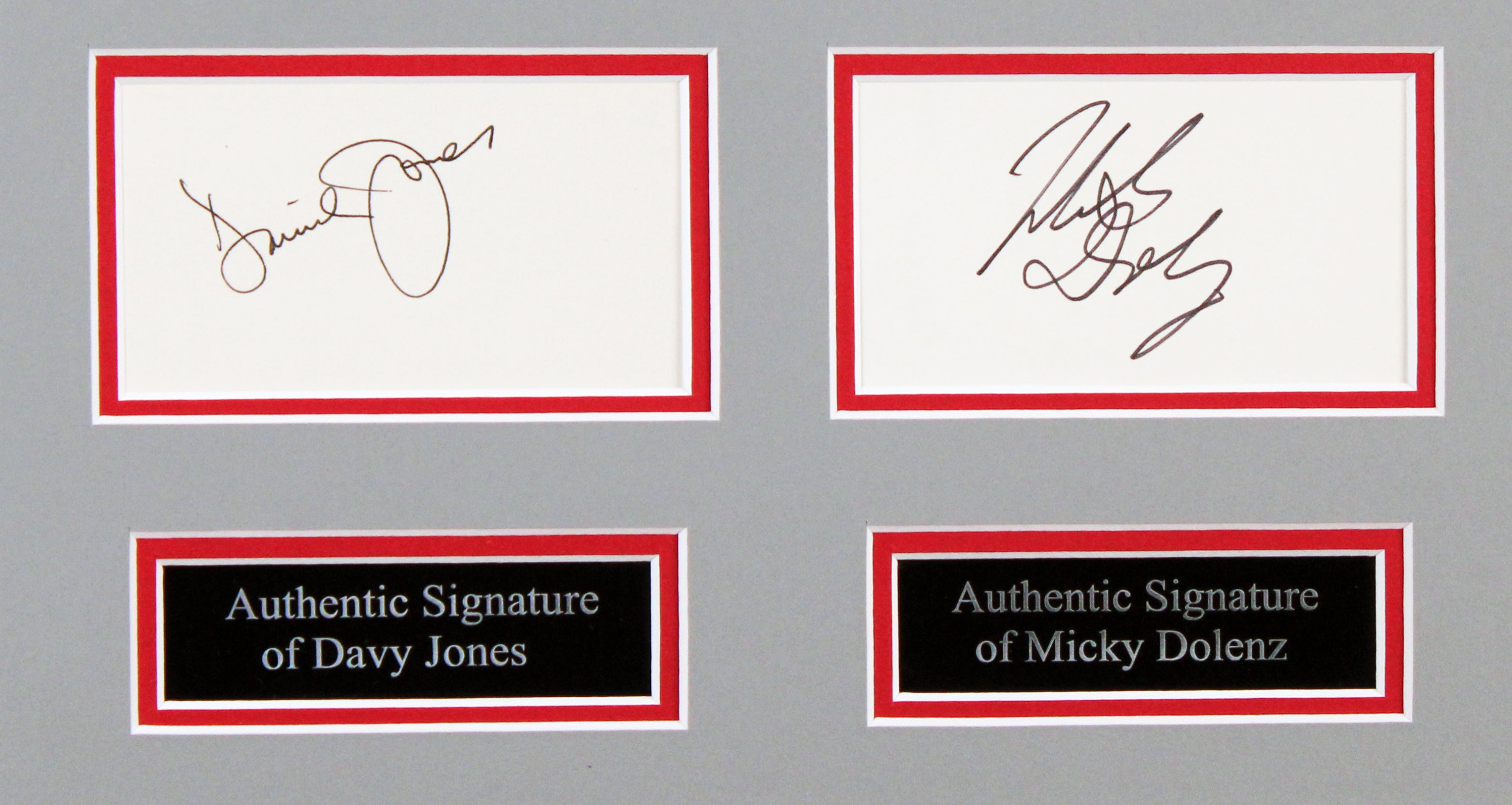 The Monkees (4) Tork, Dolenz, Nesmith & Jones Signed Framed Display BAS #AD04868