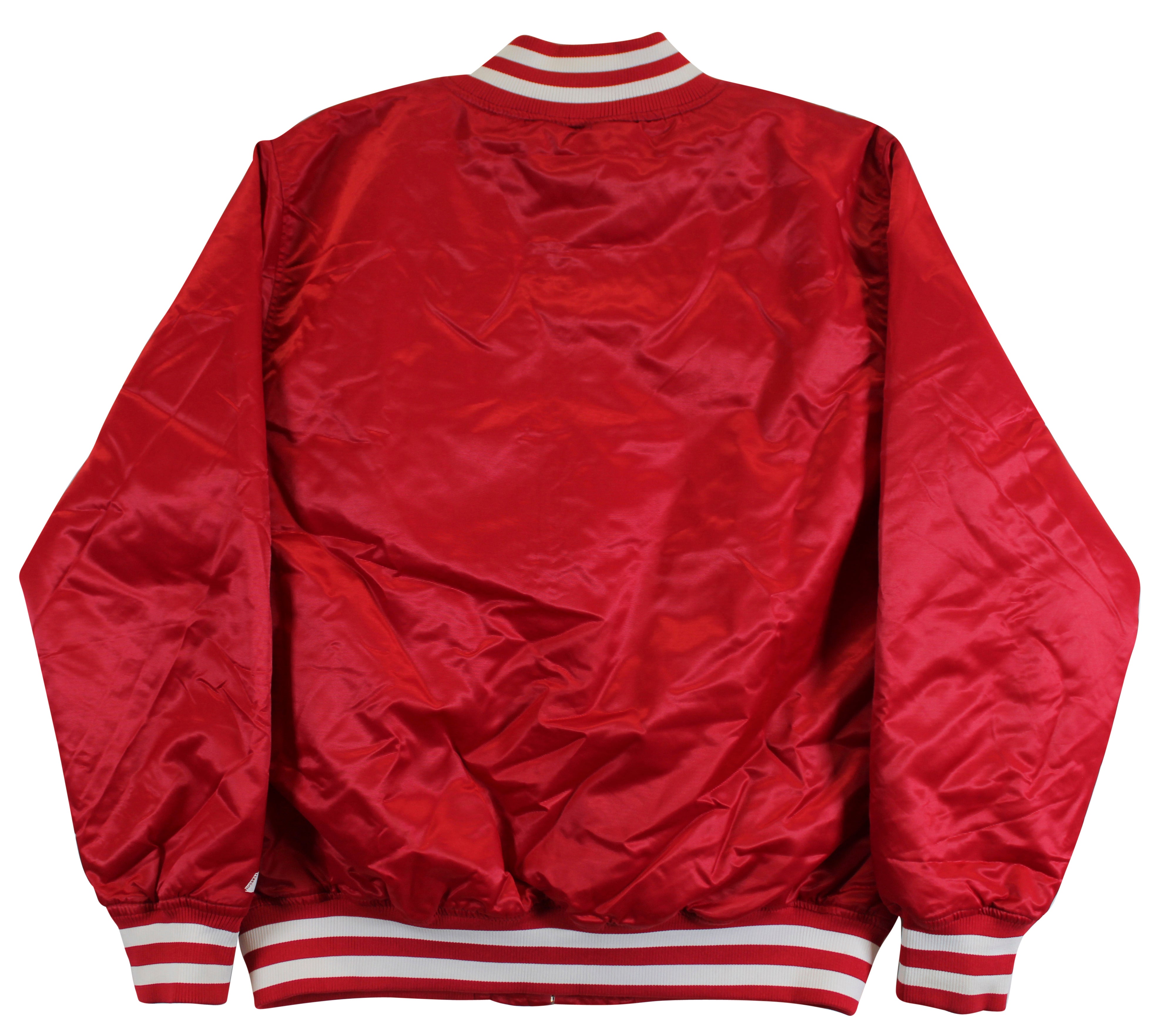 Oklahoma Barry Switzer Signed Maroon Russell Athletic Jacket BAS Witnessed