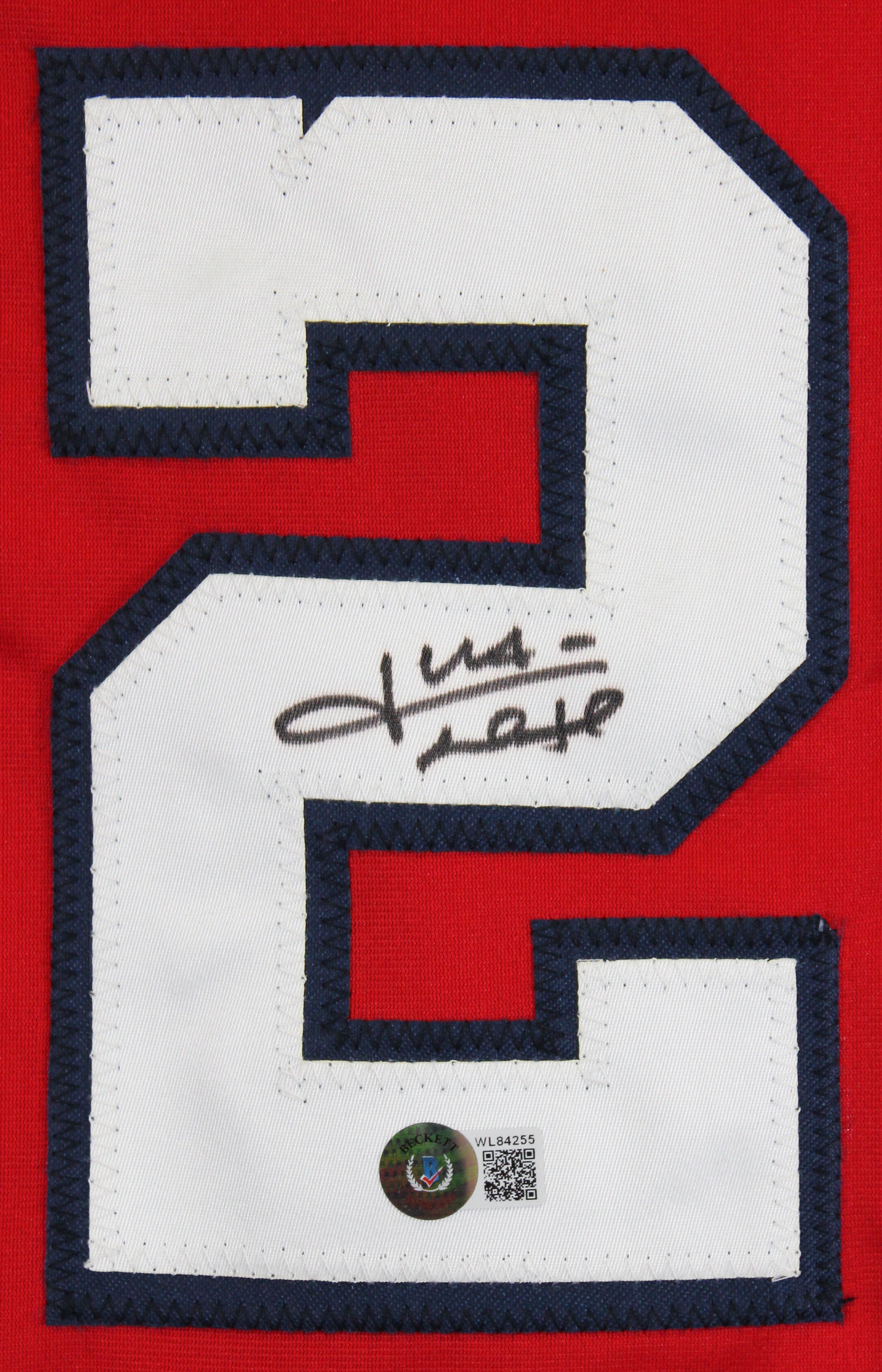 Juan Soto Authentic Signed Red Pro Style Jersey Autographed BAS Witnessed