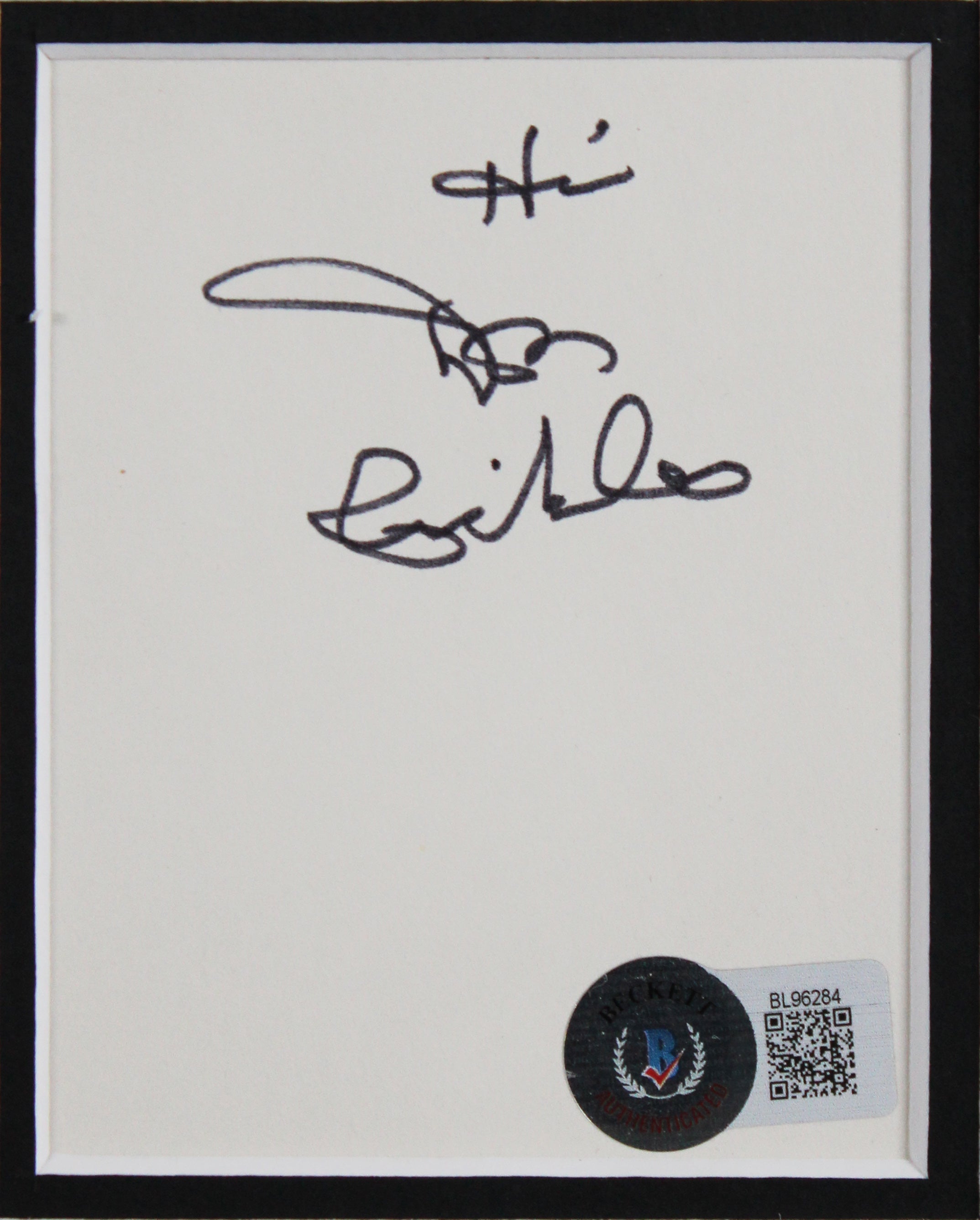 Don Rickles Comedian & Actor Authentic Signed 3x5 Index Card Framed Display BAS