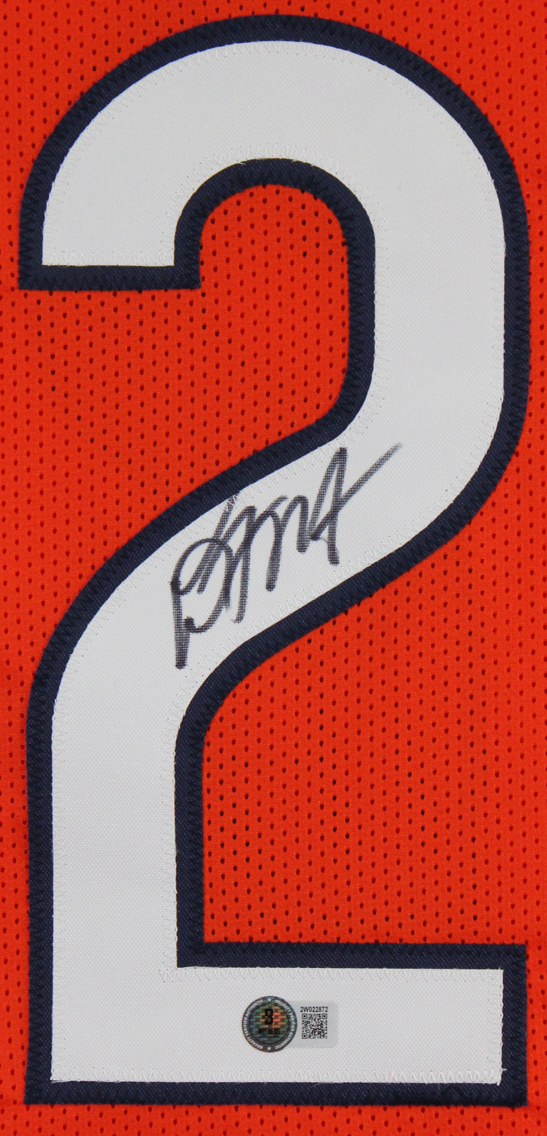 D.J. Moore Authentic Signed Orange Pro Style Jersey Autographed BAS Witnessed