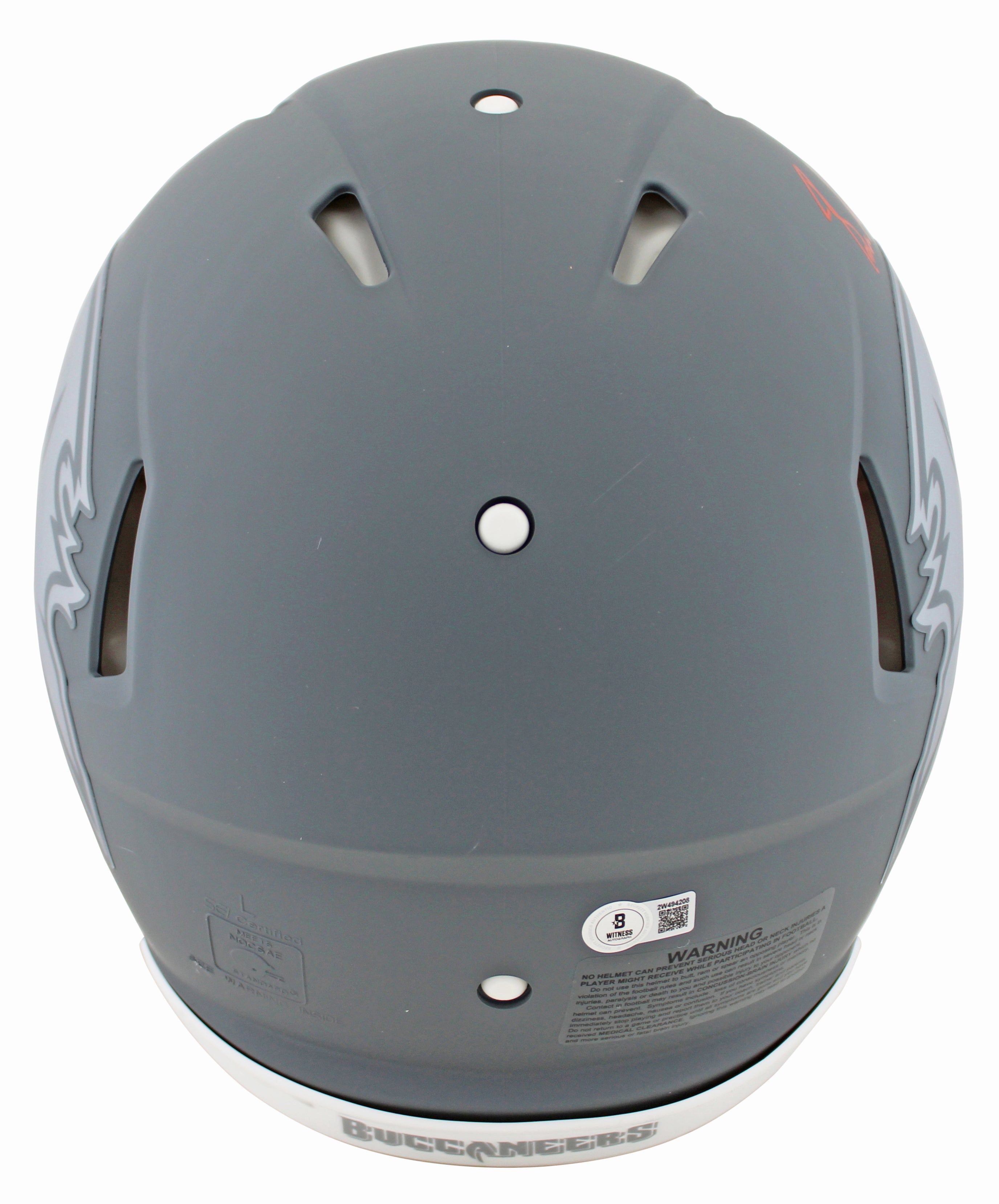 Buccaneers Baker Mayfield Signed Slate F/S Speed Proline Helmet W/ Case BAS Wit