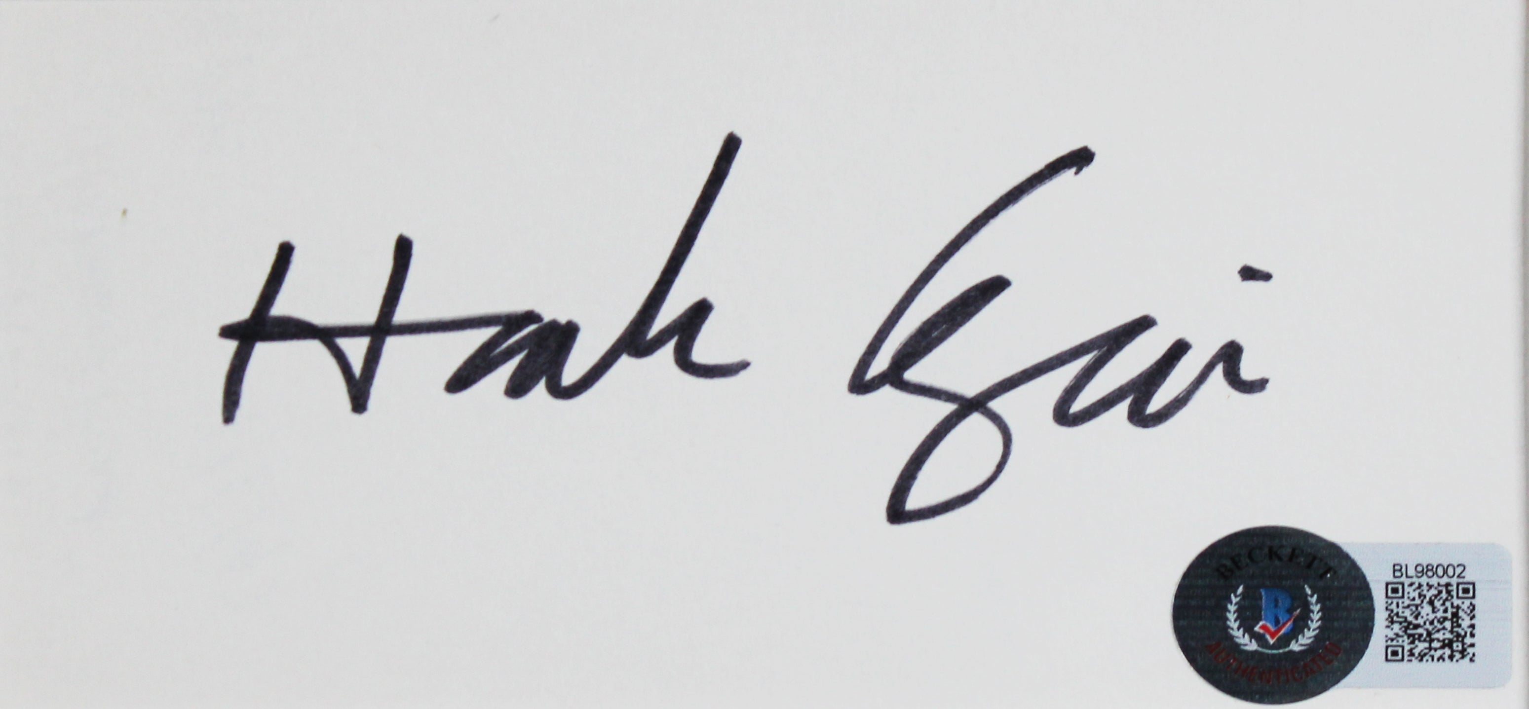Hank Azaria The Simpsons Authentic Signed & Framed 3x5 Index Card BAS #BL98002