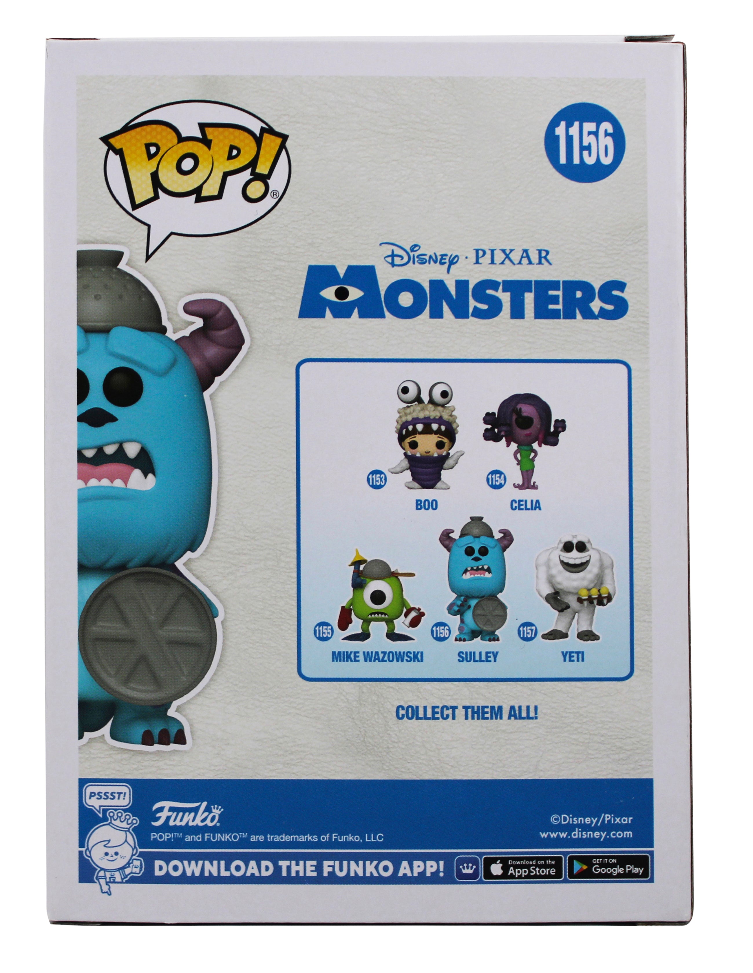 John Goodman Monsters Inc. Signed Sulley #1156 Funko Pop Figure JSA #AV10309