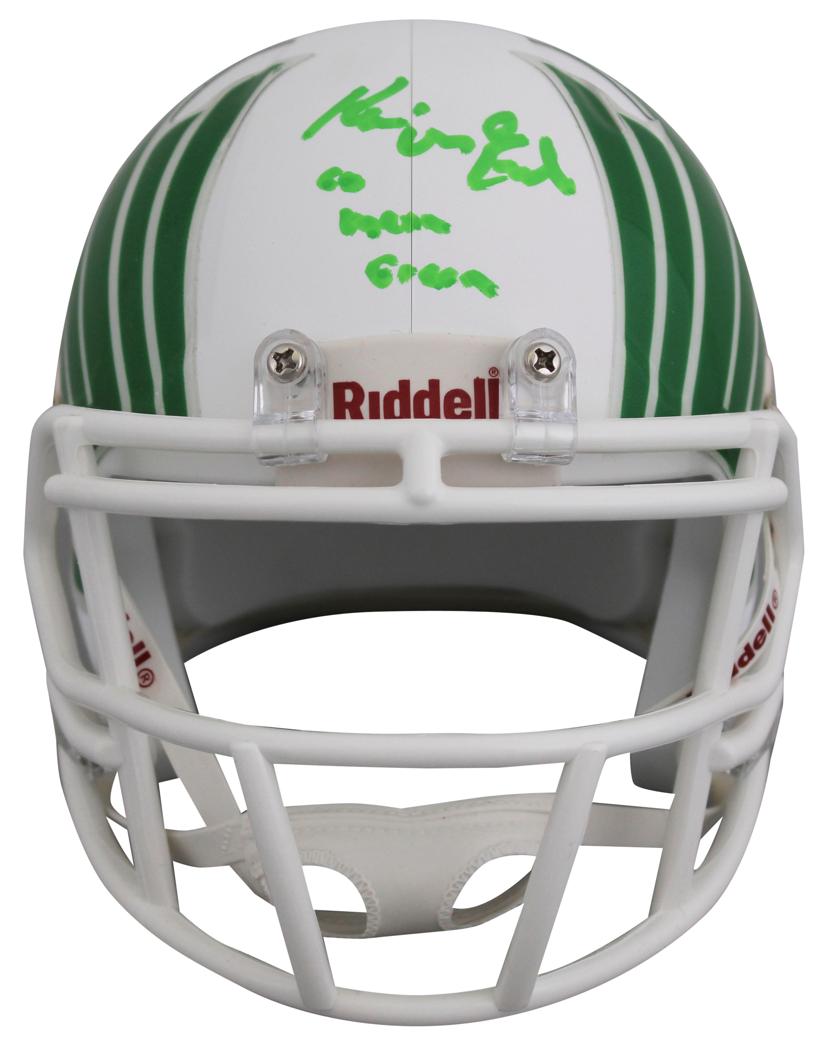 Kevin Adkisson Kevin Von Erich "Iron Claw" Signed White Speed Mini Helmet BAS W