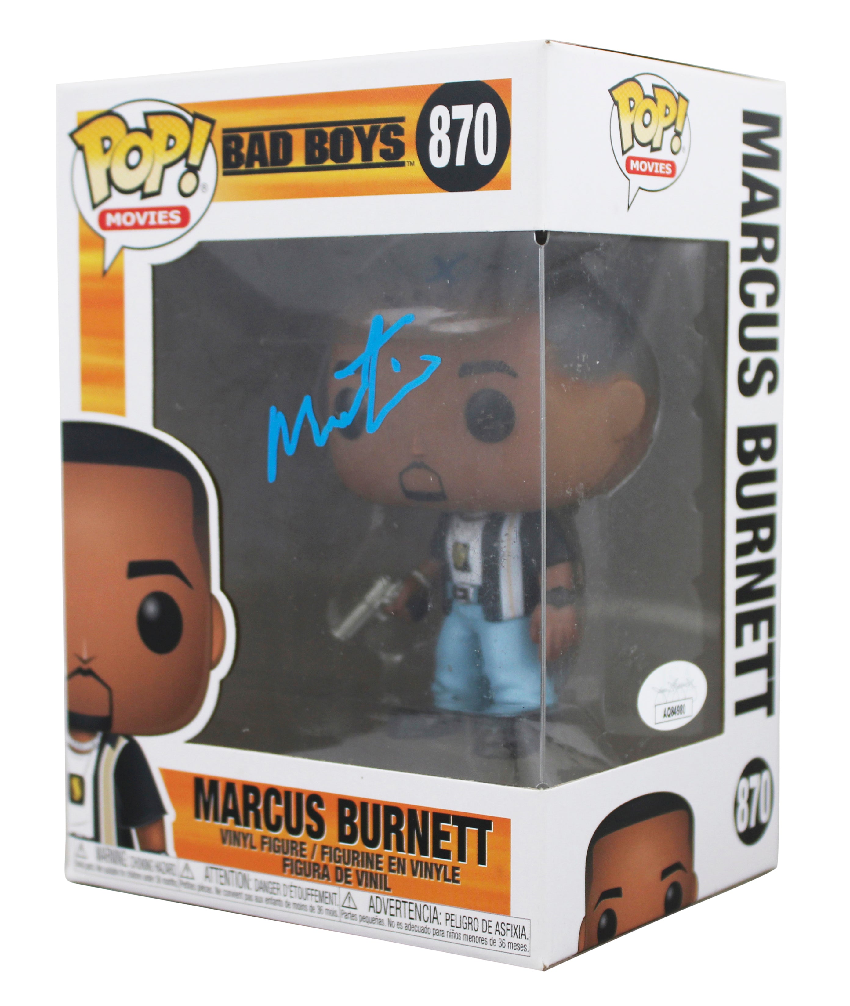 Martin Lawrence Signed Marcus Burnett #870 Funko Pop Vinyl Figure JSA #AQ84980
