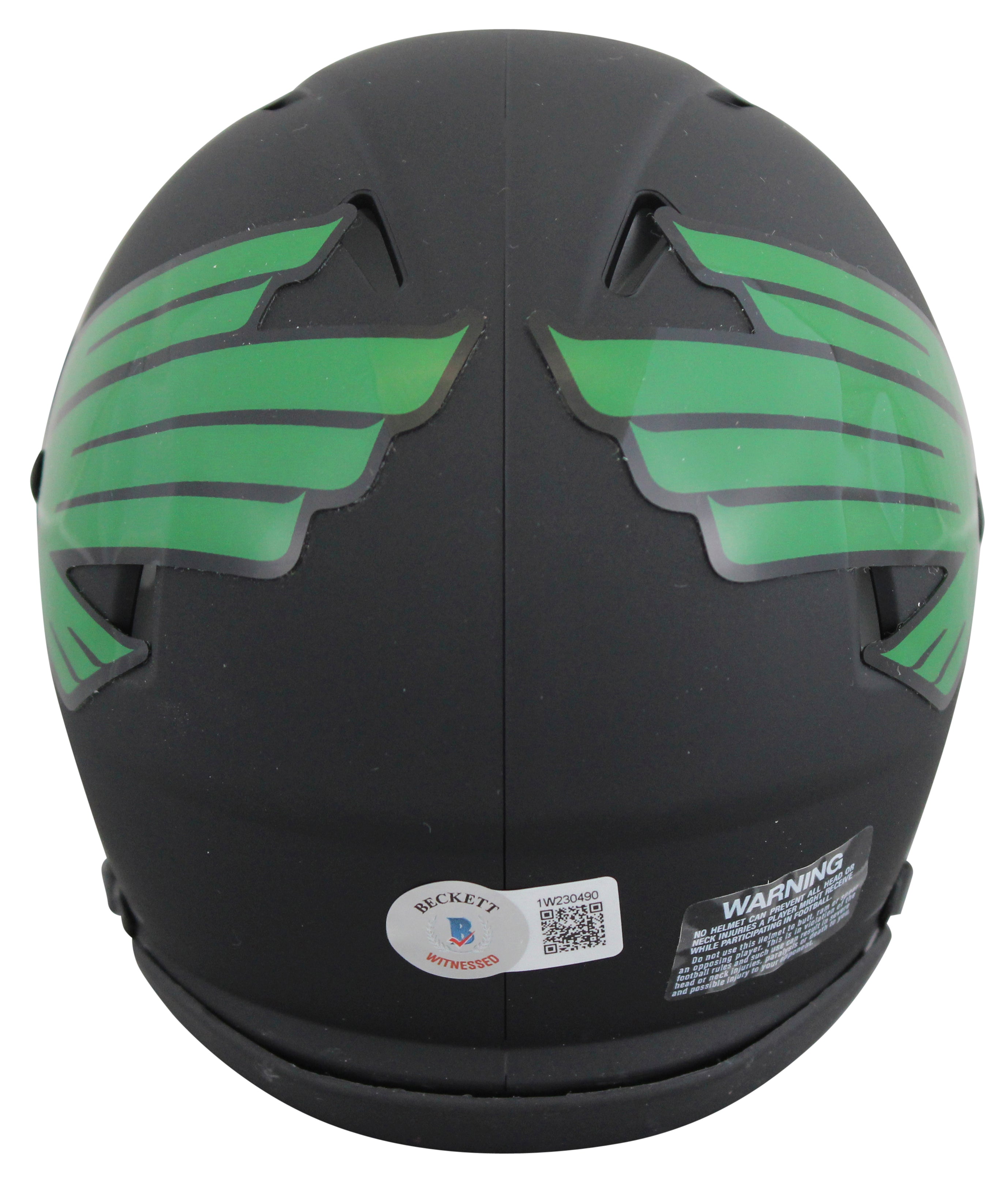 Kevin Adkisson Kevin Von Erich "Iron Claw" Signed Black Speed Mini Helmet BAS W
