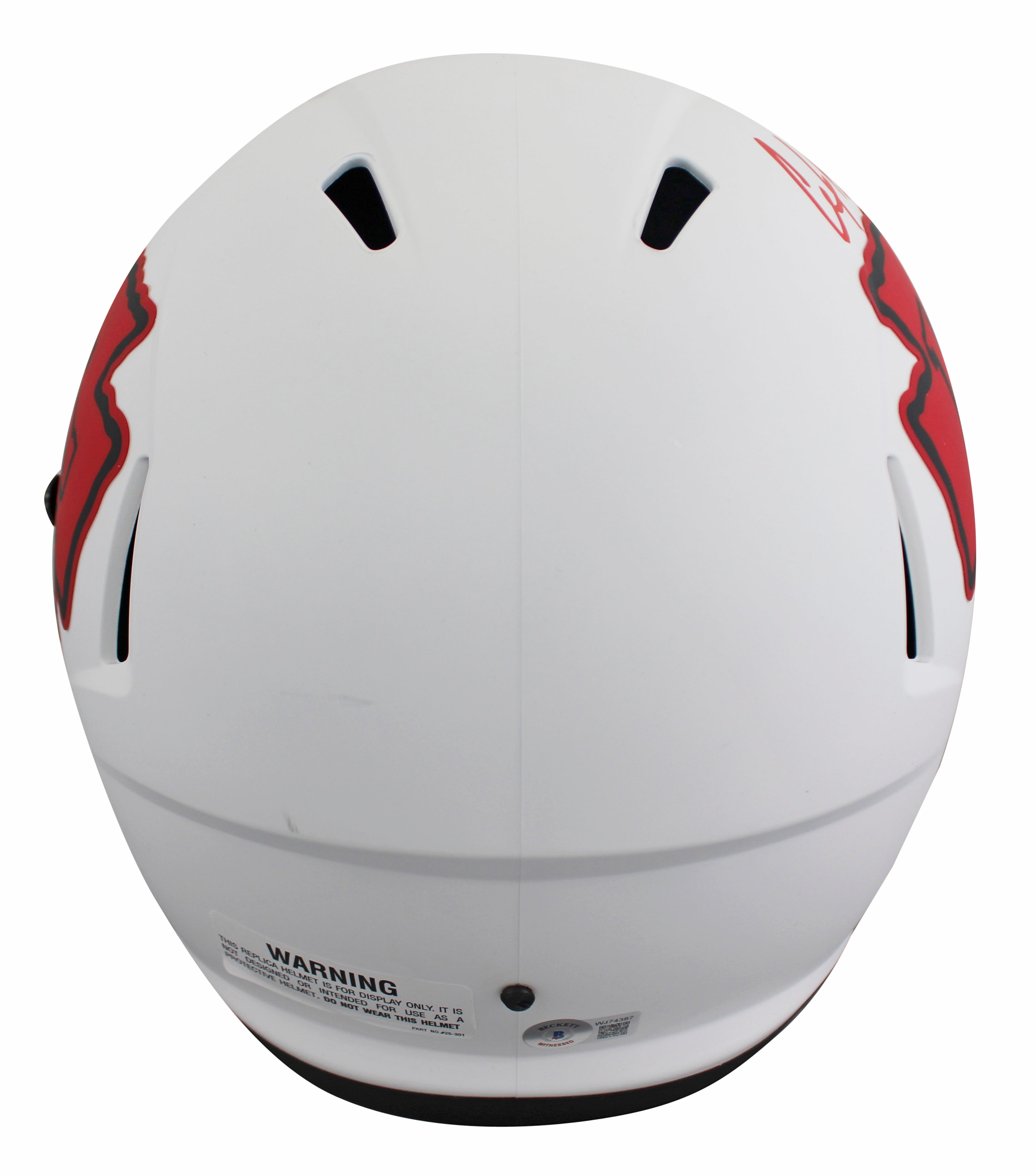 Chiefs Clyde Edwards-Helaire Signed Lunar F/S Speed Rep Helmet w/ Case BAS Wit