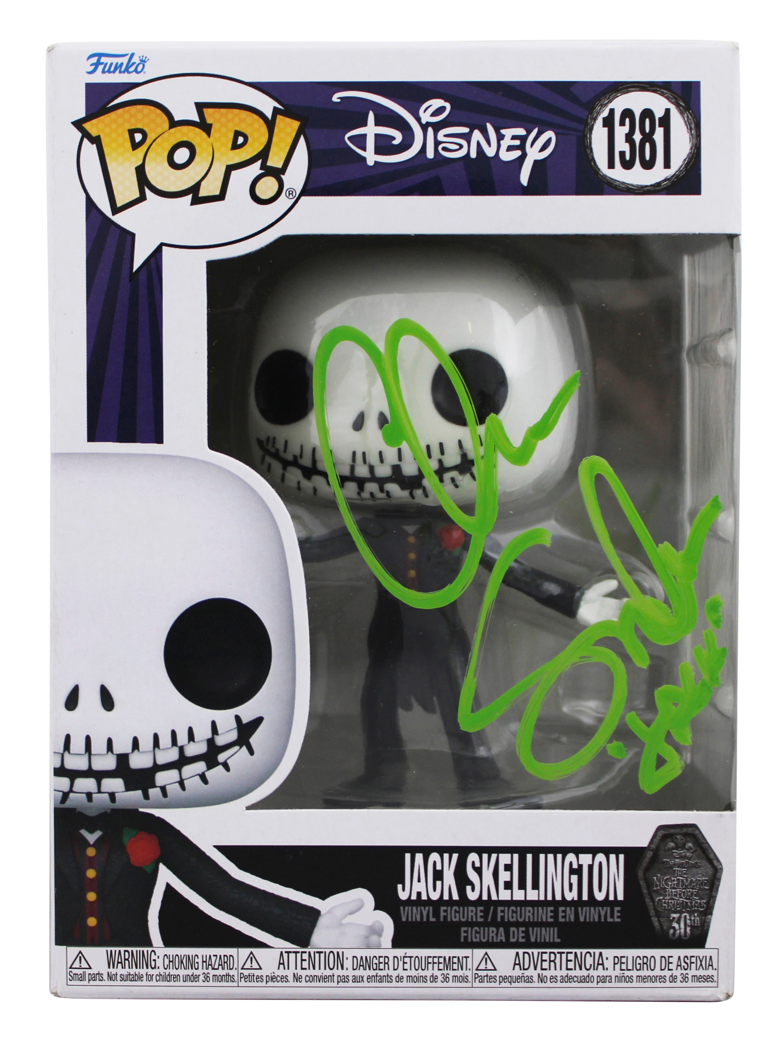 Chris Sarandon "Jack" Signed Jack Skellington #1381 Funko Pop Figure JSA