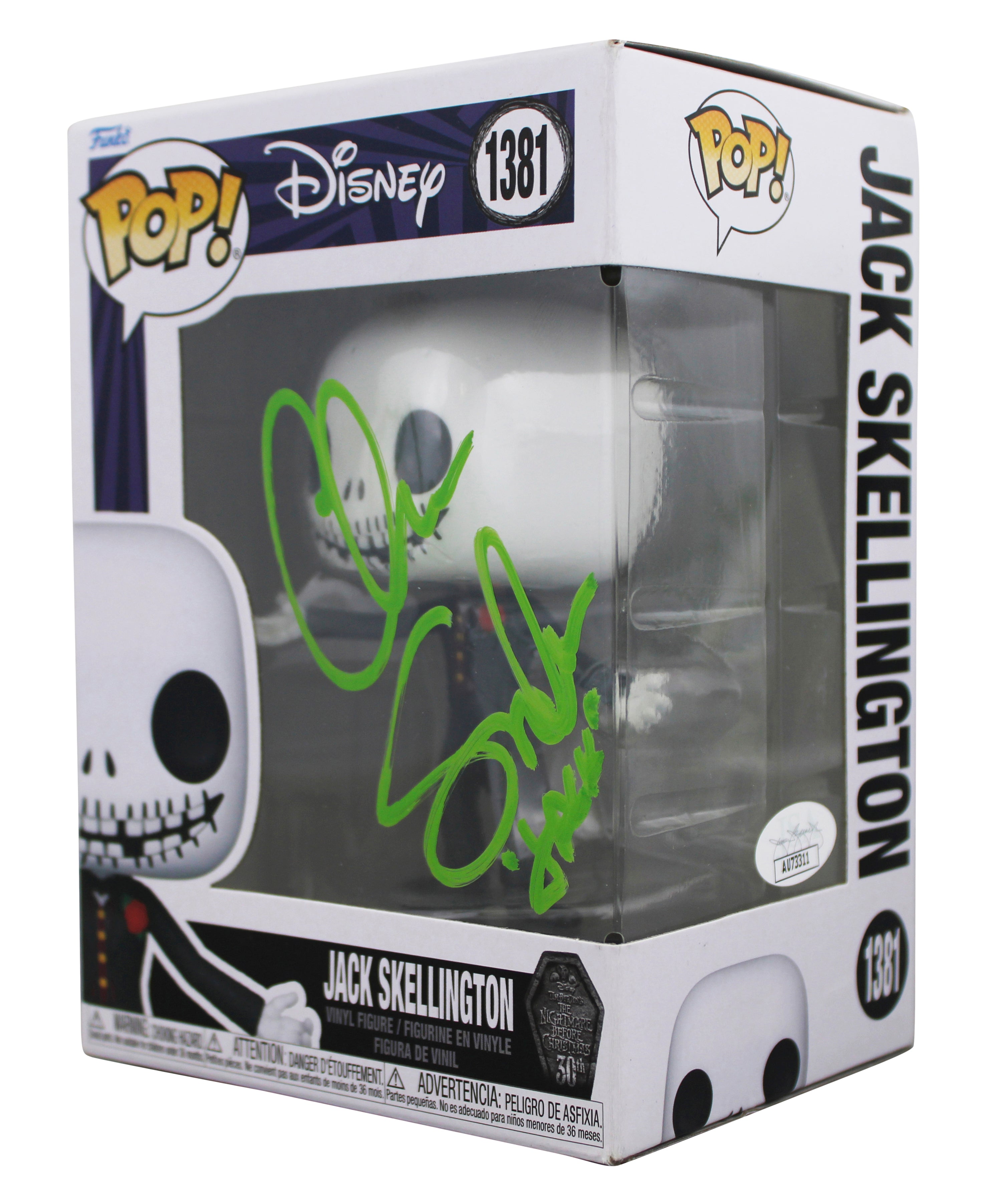 Chris Sarandon "Jack" Signed Jack Skellington #1381 Funko Pop Figure JSA