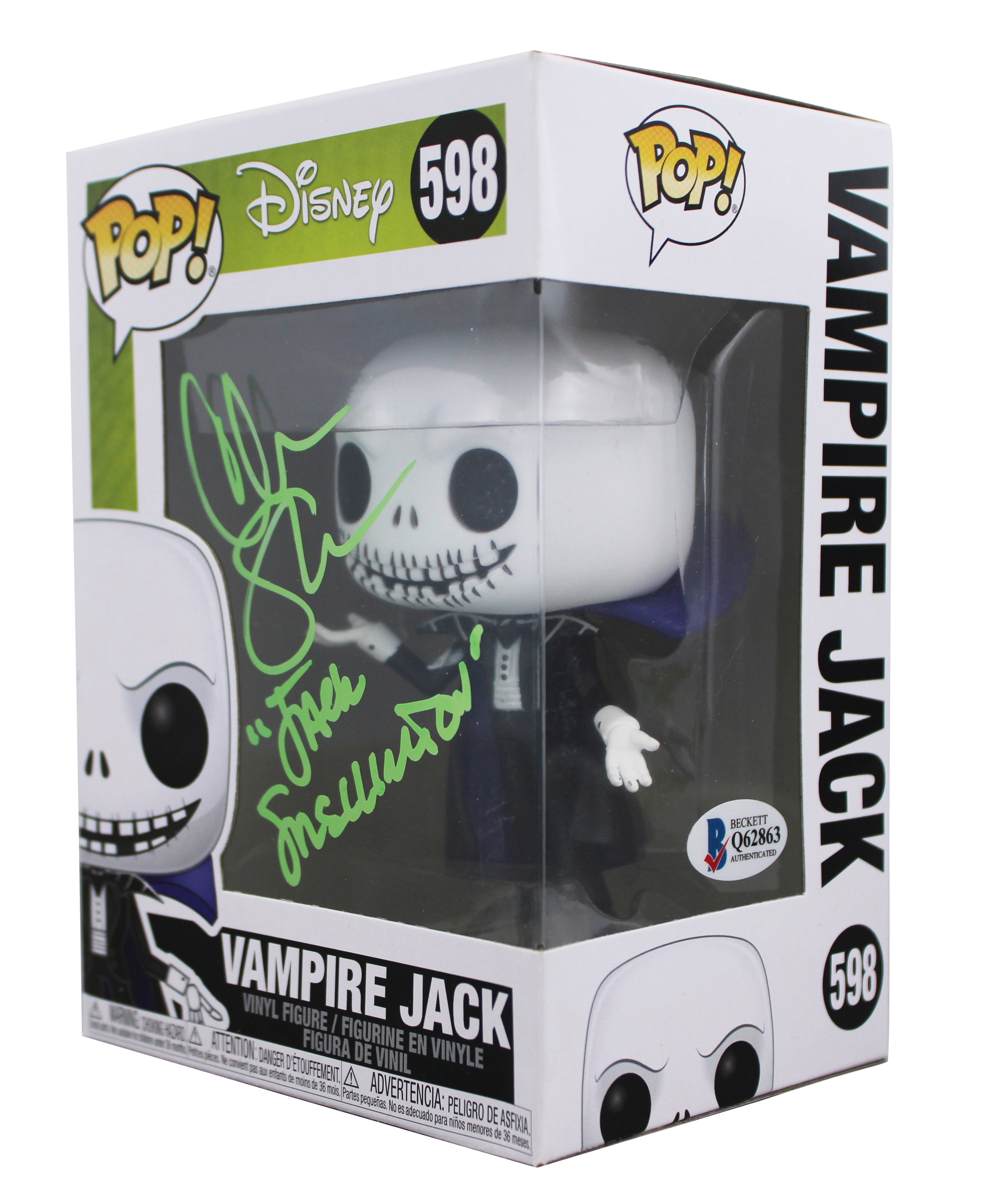 Chris Sarandon "Jack Skellington" Signed #598 Funko Pop Vinyl Figure BAS #Q62863