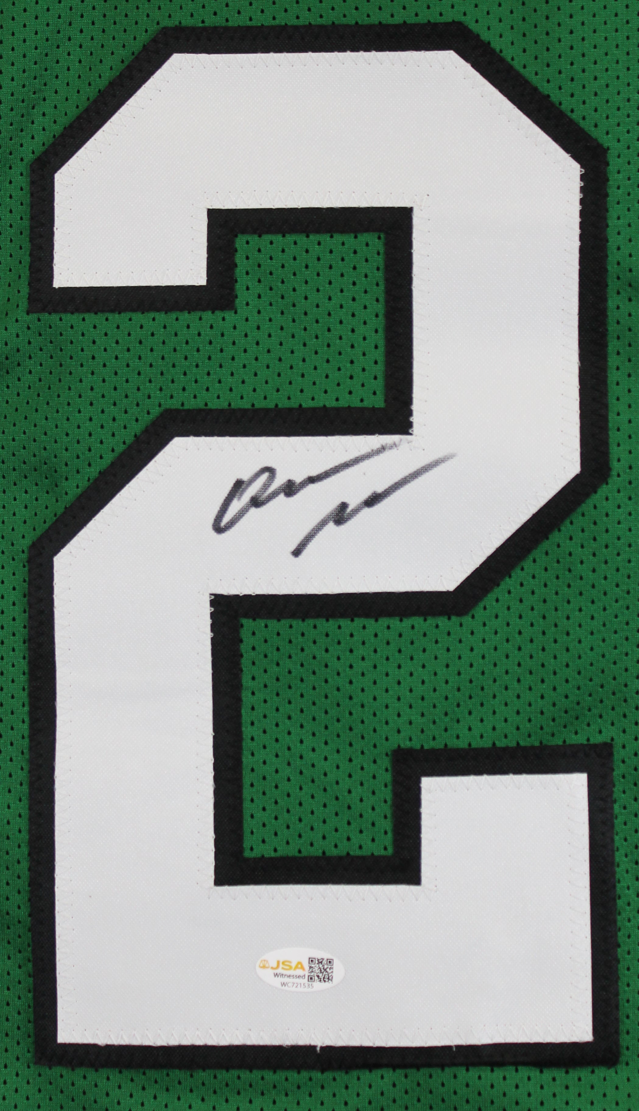 Quinyon Mitchell Authentic Signed Kelly Green Pro Style Jersey JSA Witness 2