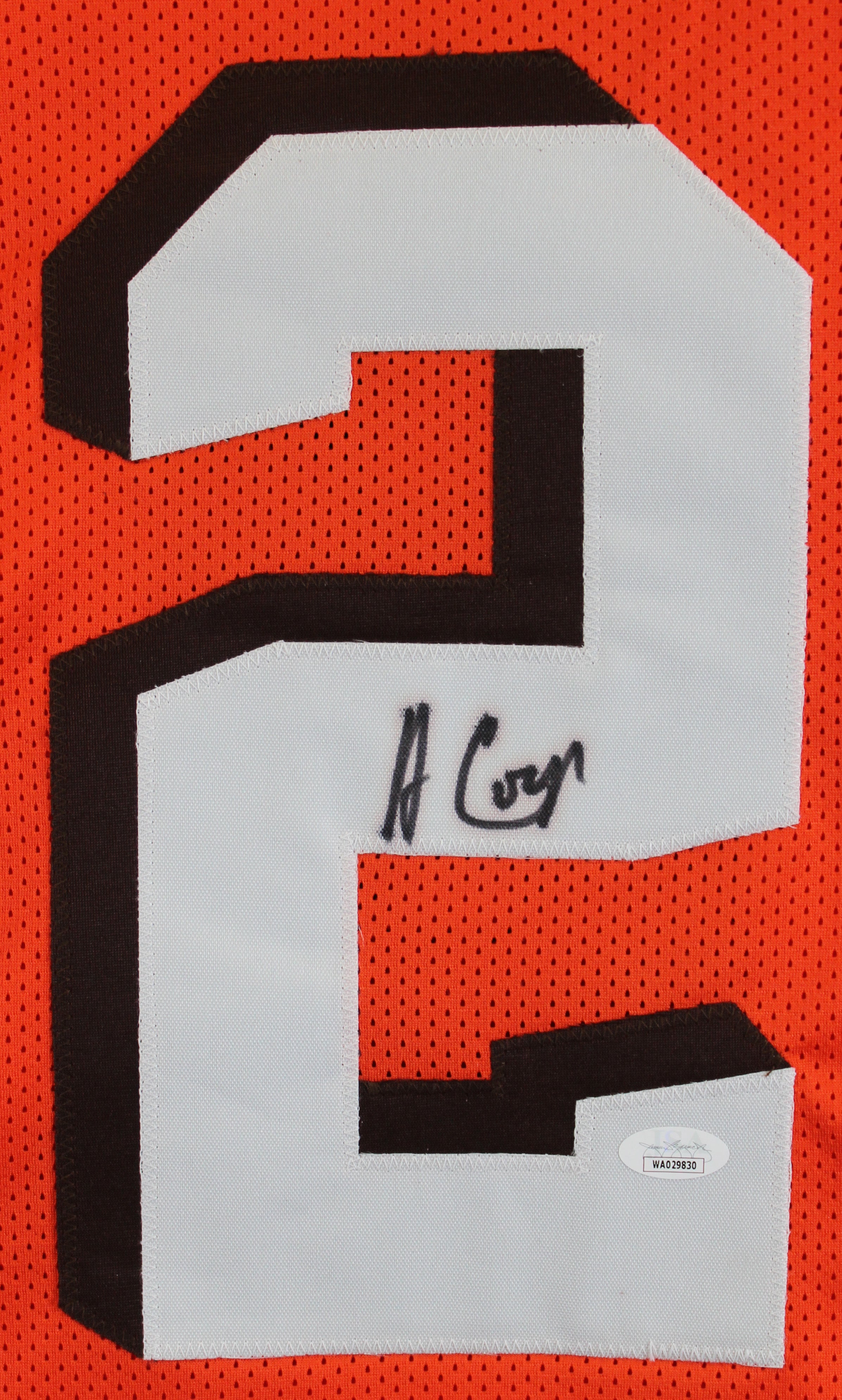 Amari Cooper Authentic Signed Orange Pro Style Jersey Autographed JSA Witness