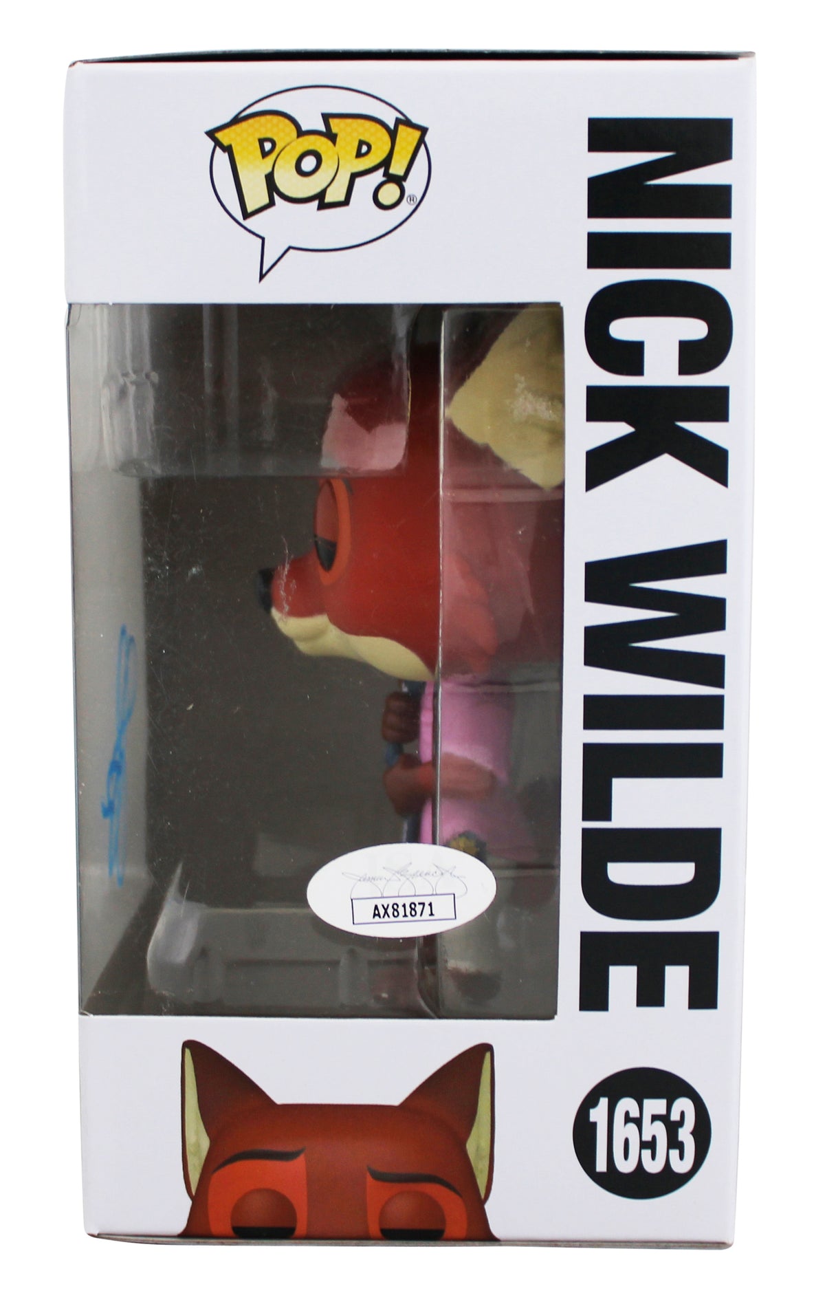 Jason Bateman Zootopia Signed Nick Wilde #1653 Funko Pop Figure JSA #AX81871