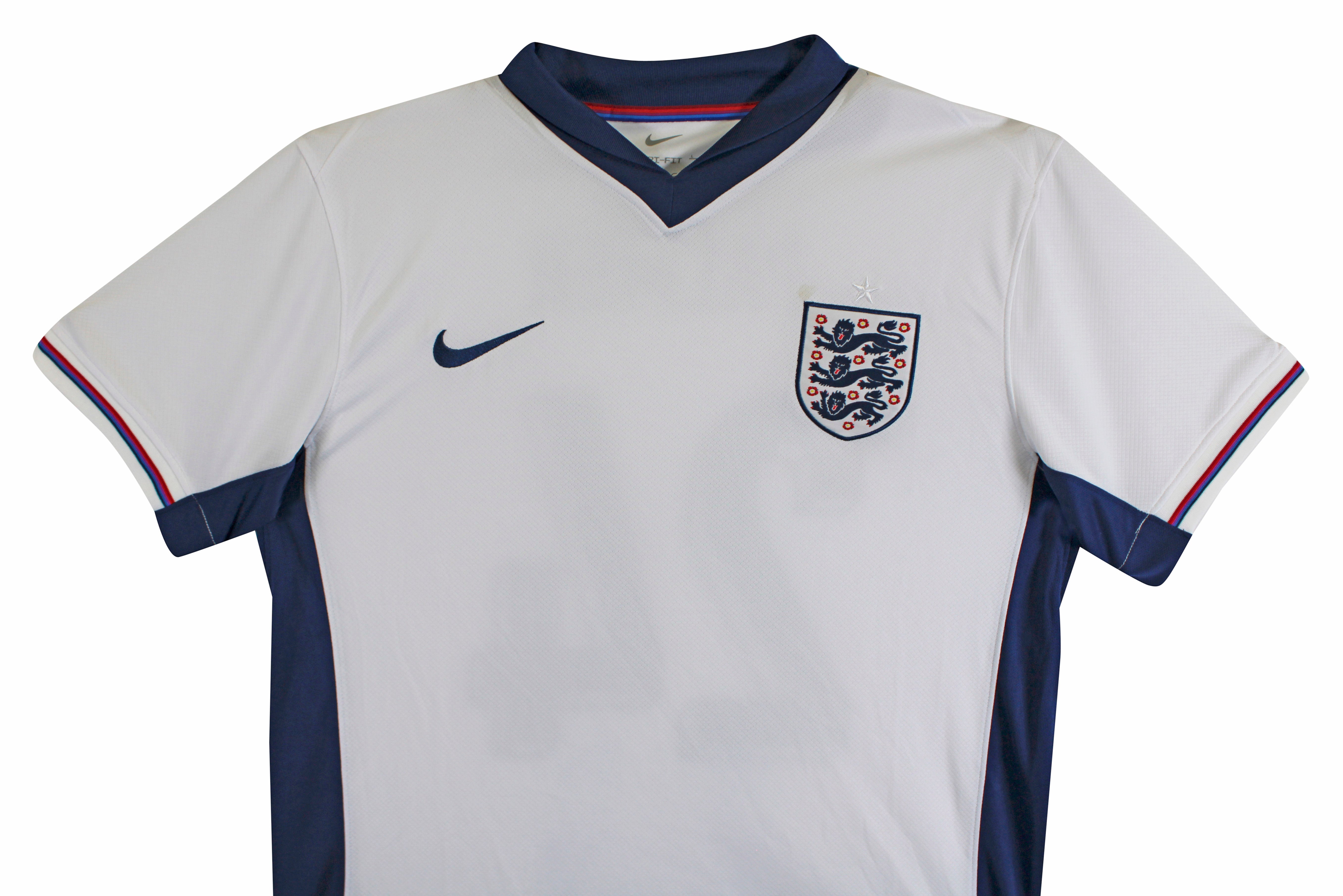 England Cole Palmer Authentic Signed White Nike Jersey Autographed BAS
