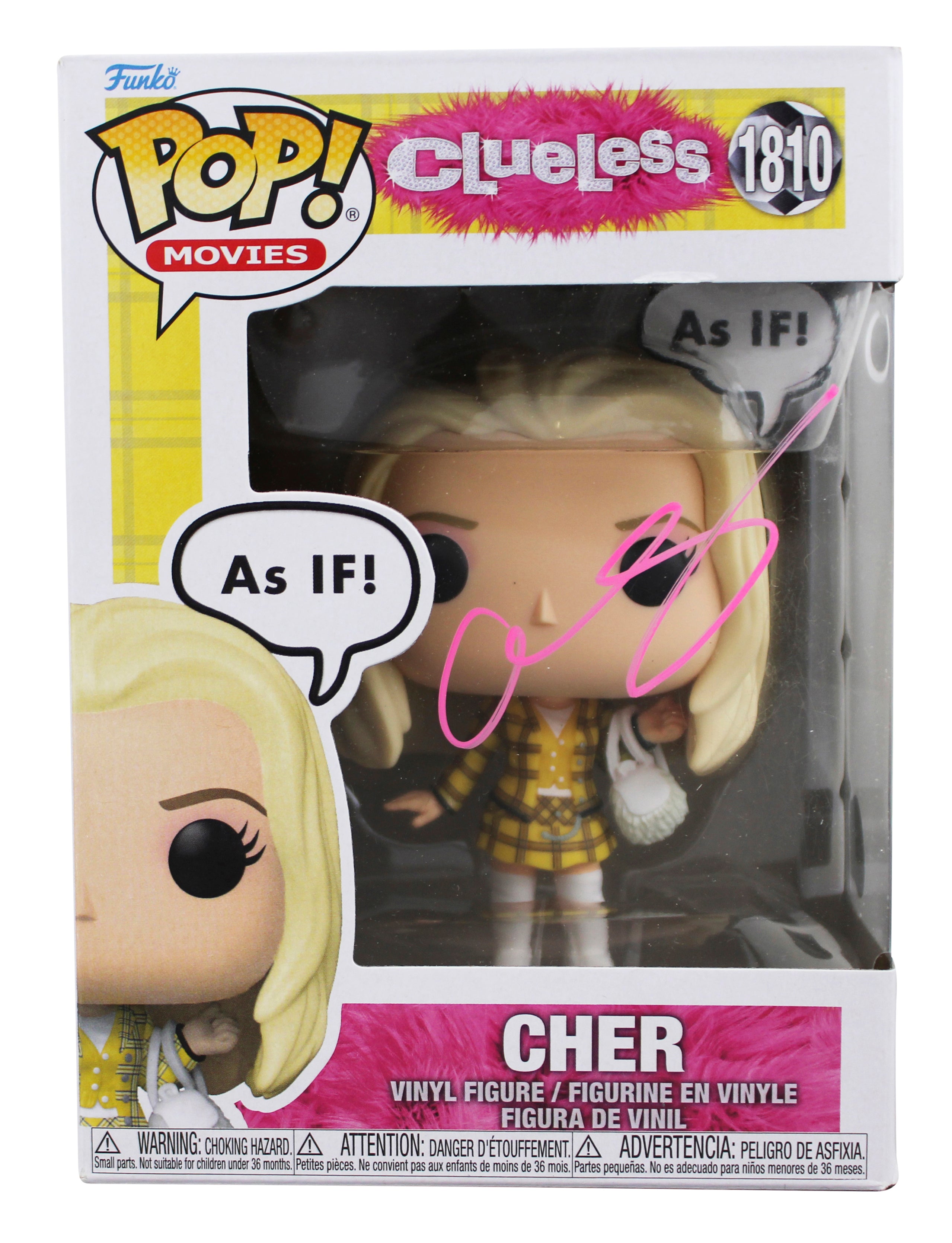 Alicia Silverstone Clueless Signed Cher #1810 Funko Pop Figure BAS Wit #3W079448