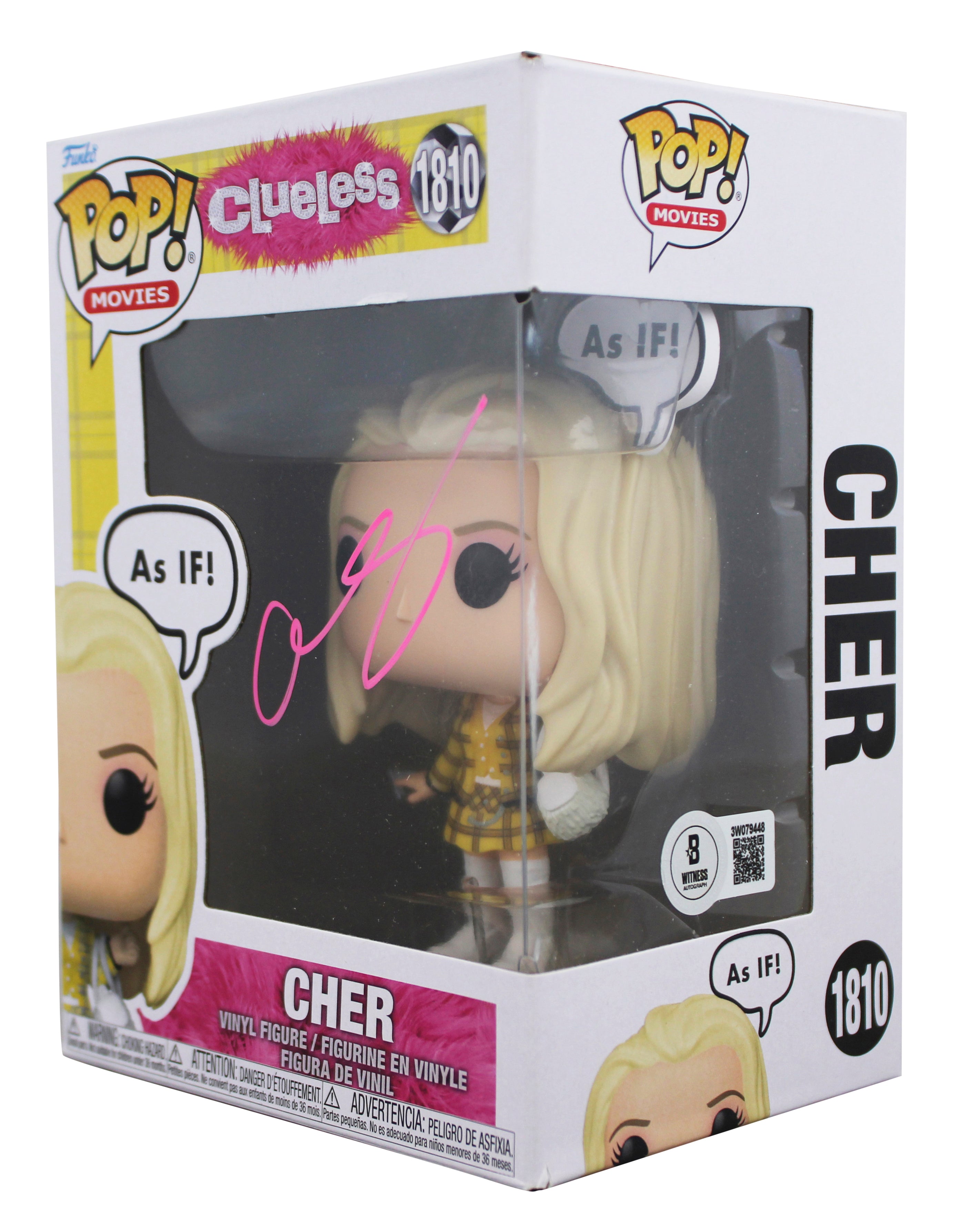 Alicia Silverstone Clueless Signed Cher #1810 Funko Pop Figure BAS Wit #3W079448