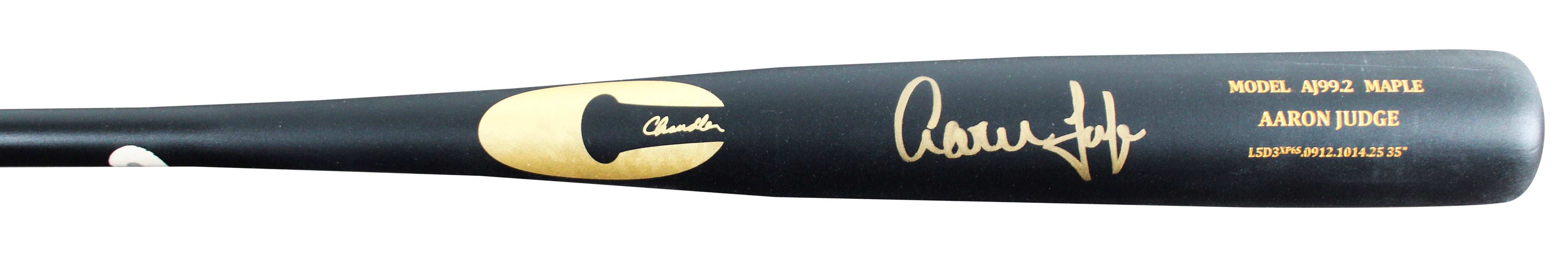 Yankees Aaron Judge Signed Chandler AJ99.2 Maple Player Model Bat BAS #AG010065