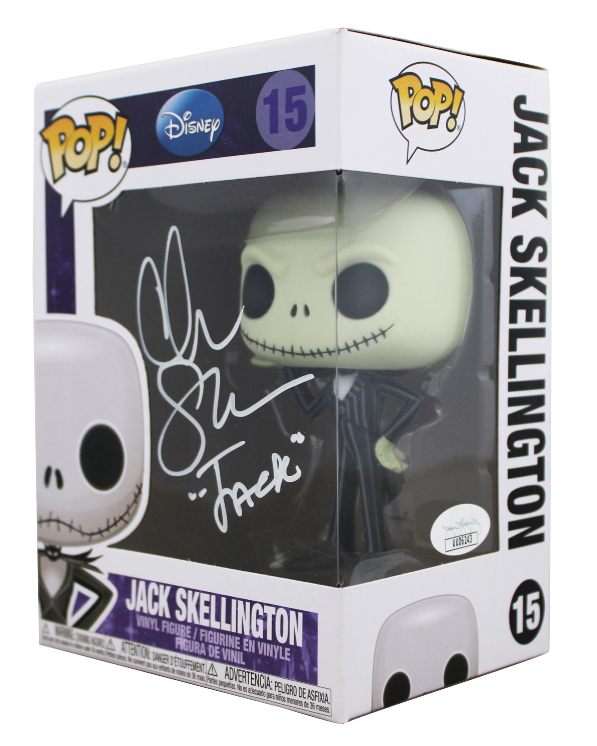 Chris Sarandon "Jack" Signed Jack Skellington #15 Funko Pop Figure JSA #UU06243