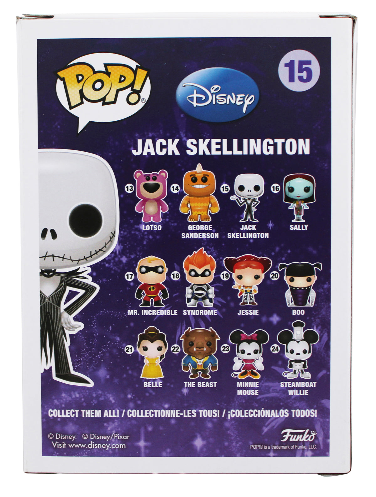 Chris Sarandon "Jack" Signed Jack Skellington #15 Funko Pop Figure JSA #UU06243