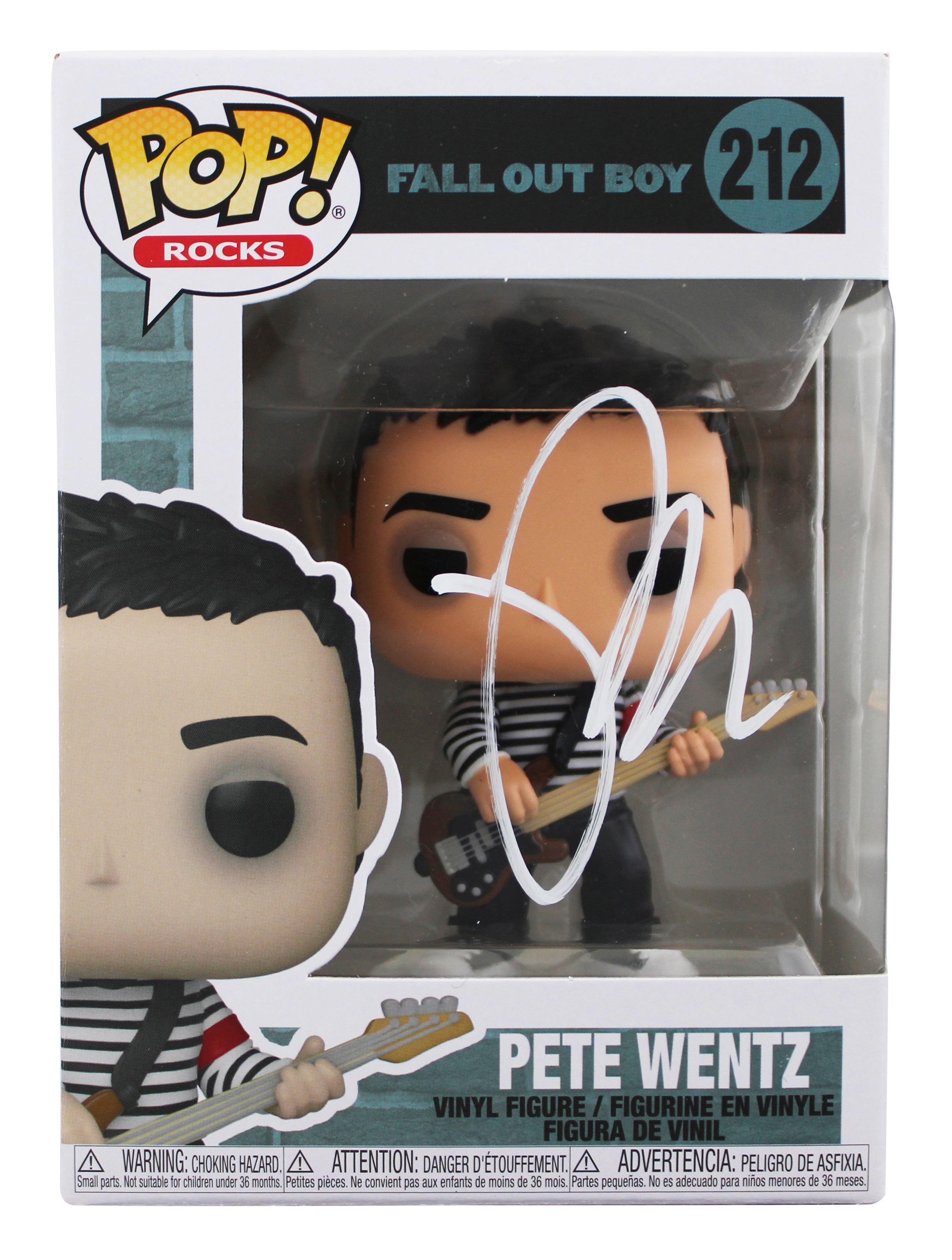 Pete Wentz Fall Out Boy Signed #212 Funko Pop Vinyl Figure JSA #CE80471