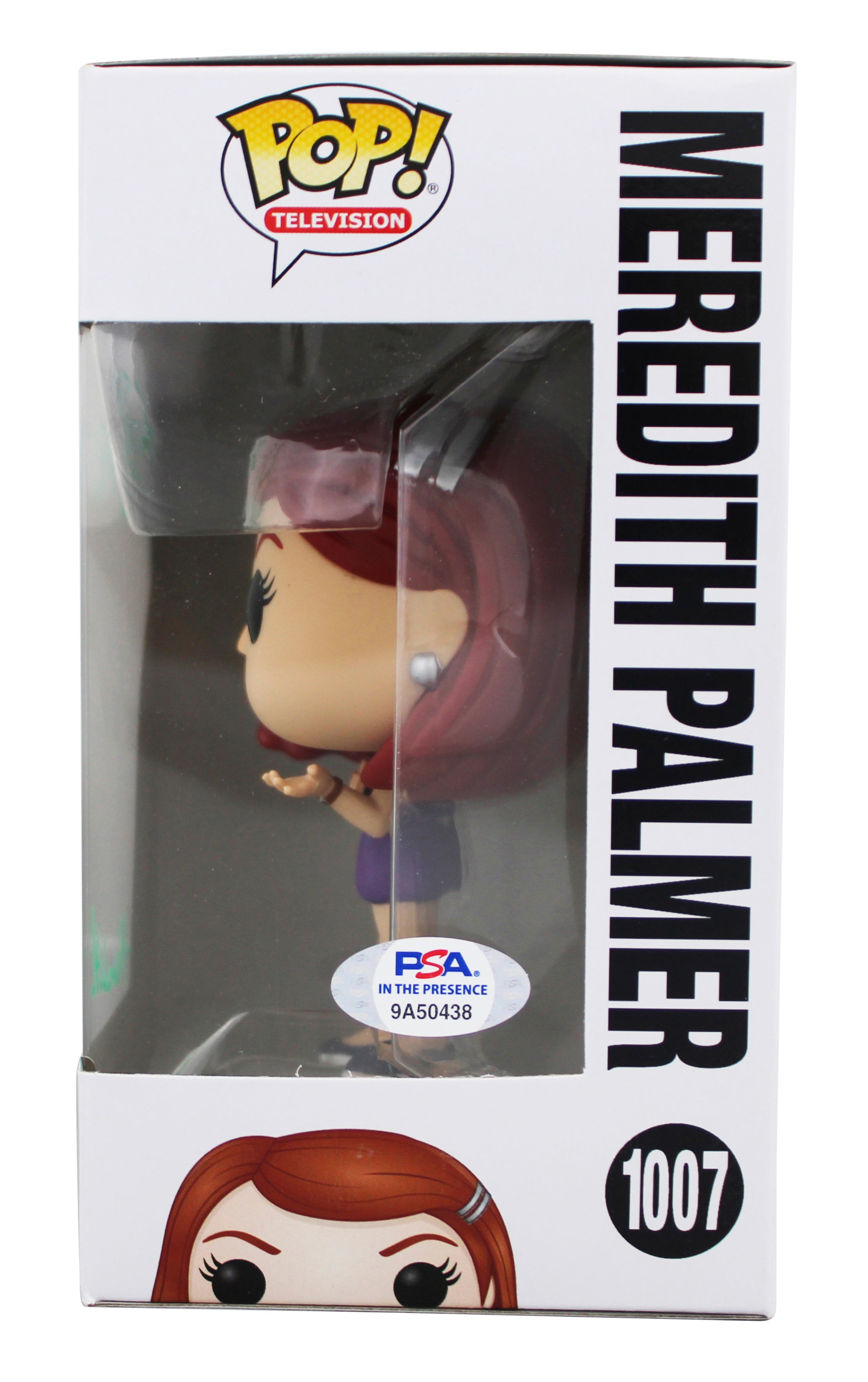 Kate Flannery "Meredith" Signed #1007 Funko Pop Vinyl Figure PSA Itp #9A50438