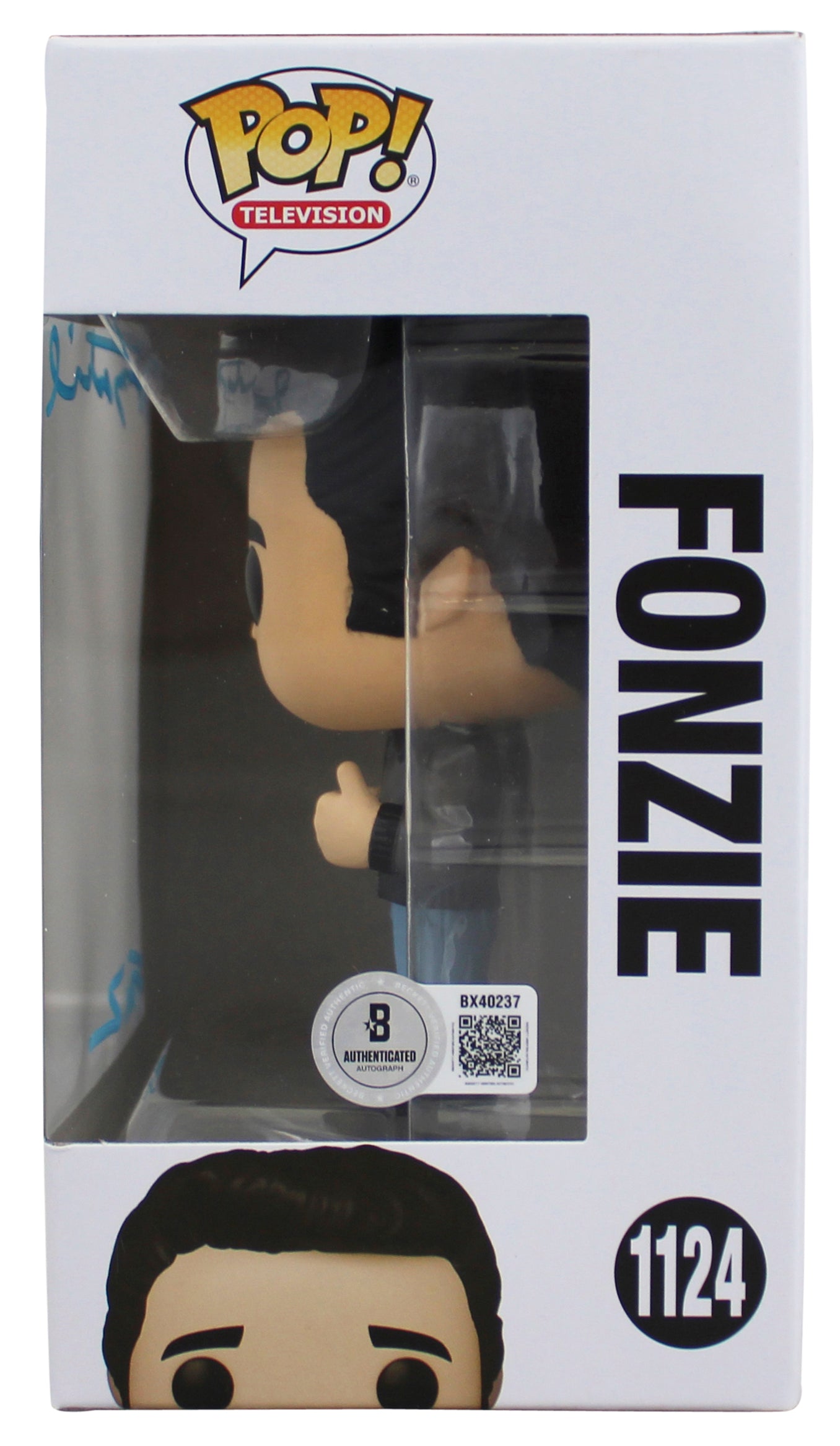 Henry Winkler Happy Days "Fonz" Signed Fonzie #1124 Funko Pop Vinyl Figure BAS