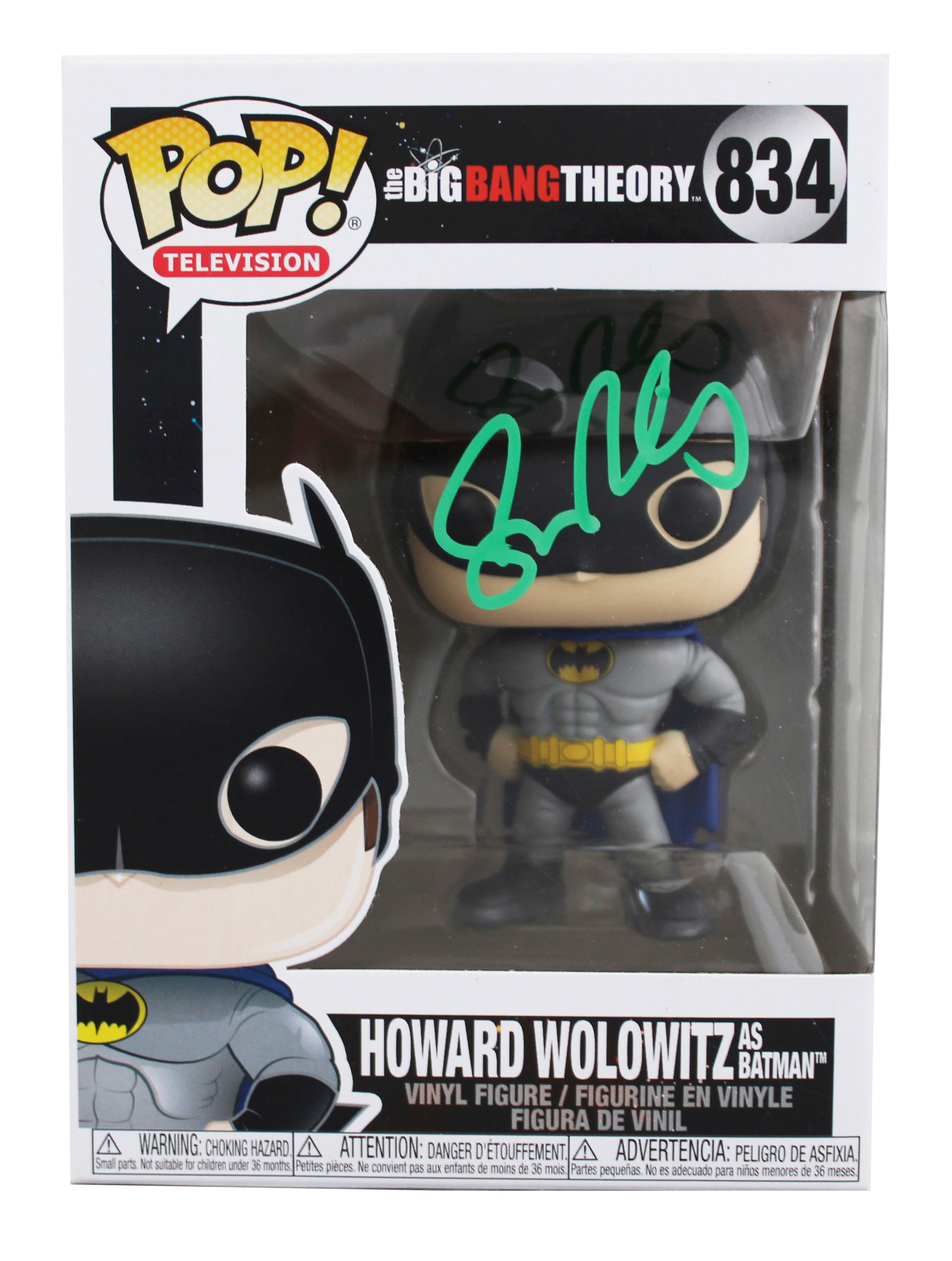 Simon Helberg Big Bang Theory Signed Howard Funko Pop Vinyl Figure JSA #CE80686