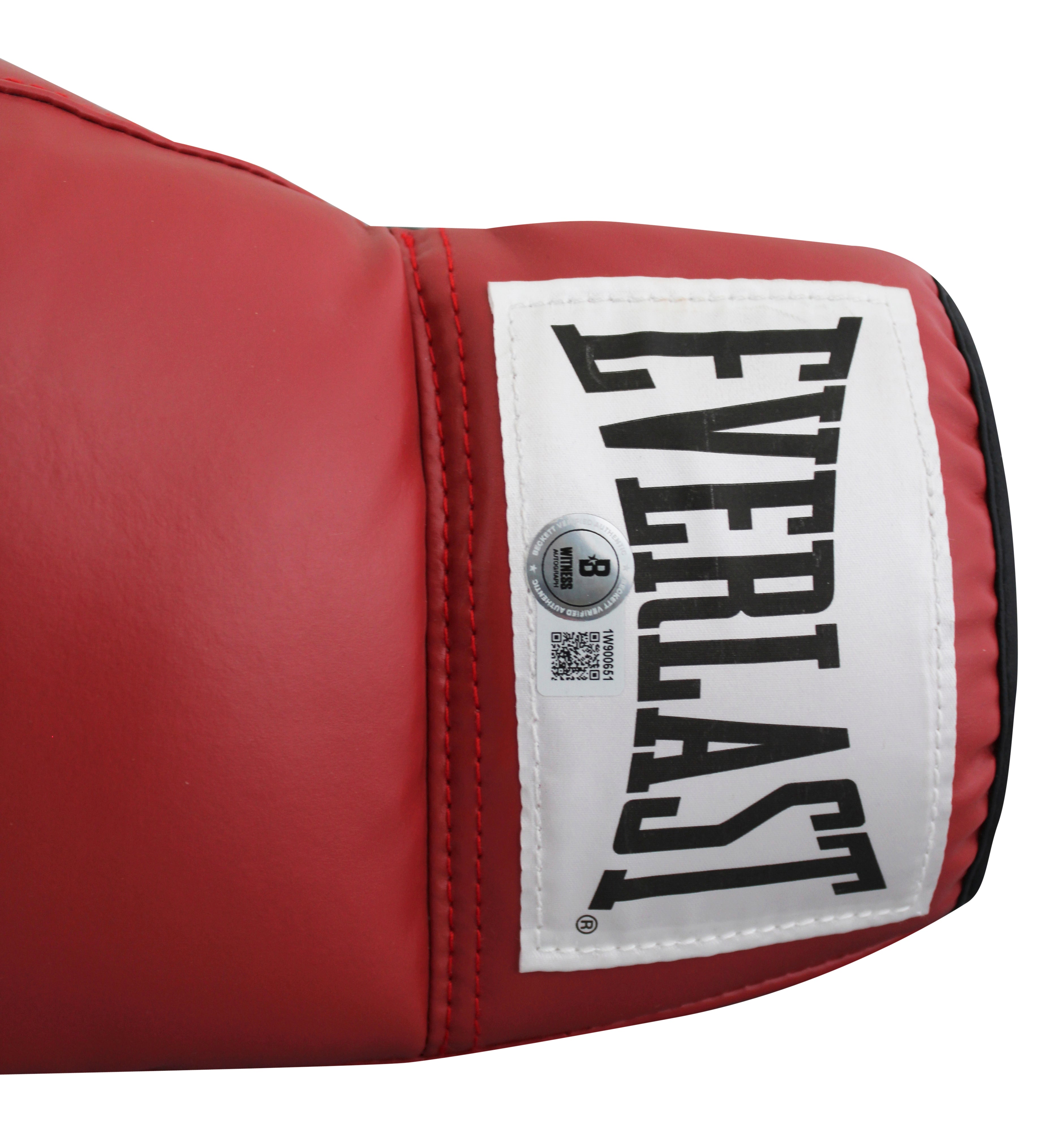 Errol Spence Jr. Authentic Signed Red Left Hand Everlast  Boxing Glove BAS Wit